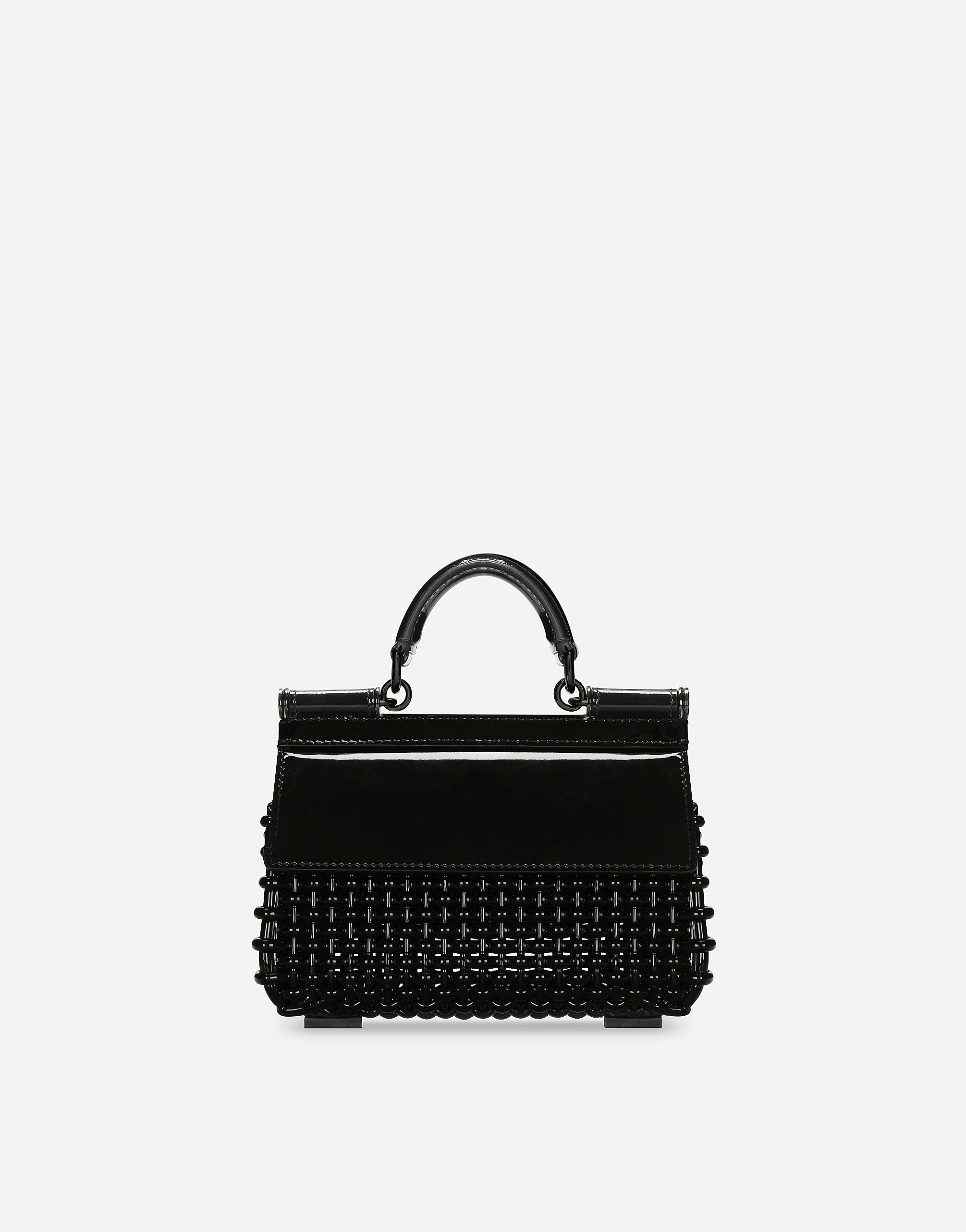 Dolce & Gabbana Resin Sicily Box Top Handle Bag In ブラック