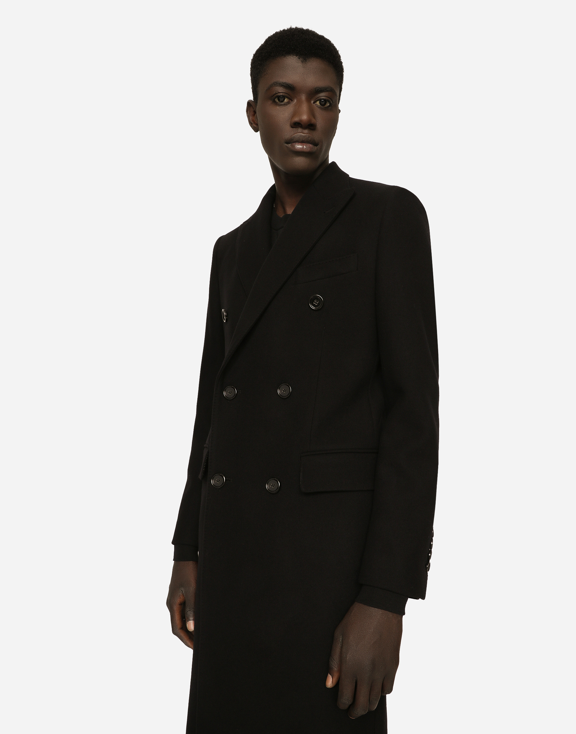 DOLCE & GABBANA DOUBLE-BREASTED WOOL COAT
