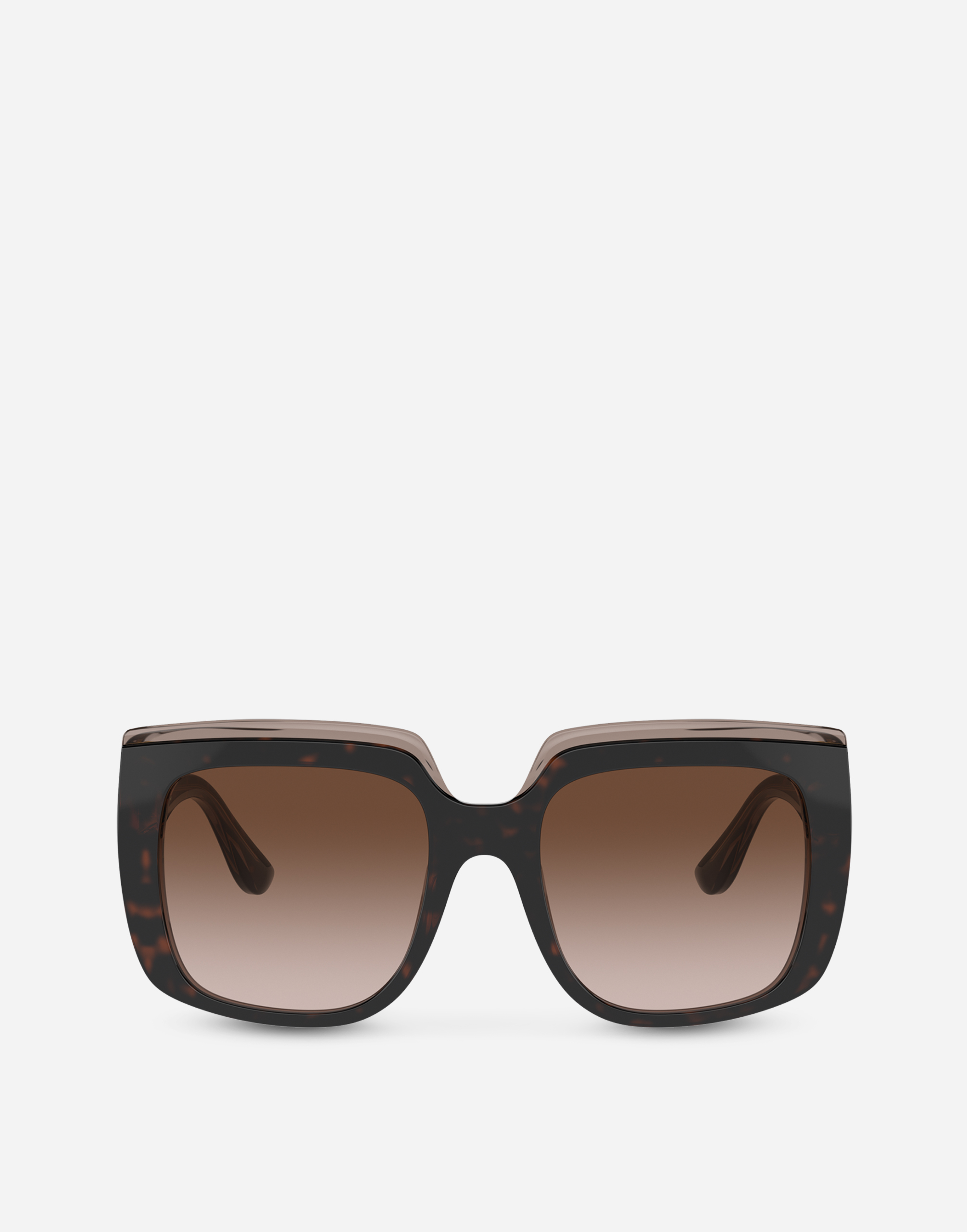 Dolce & Gabbana Capri Square-frame Sunglasses In Havana