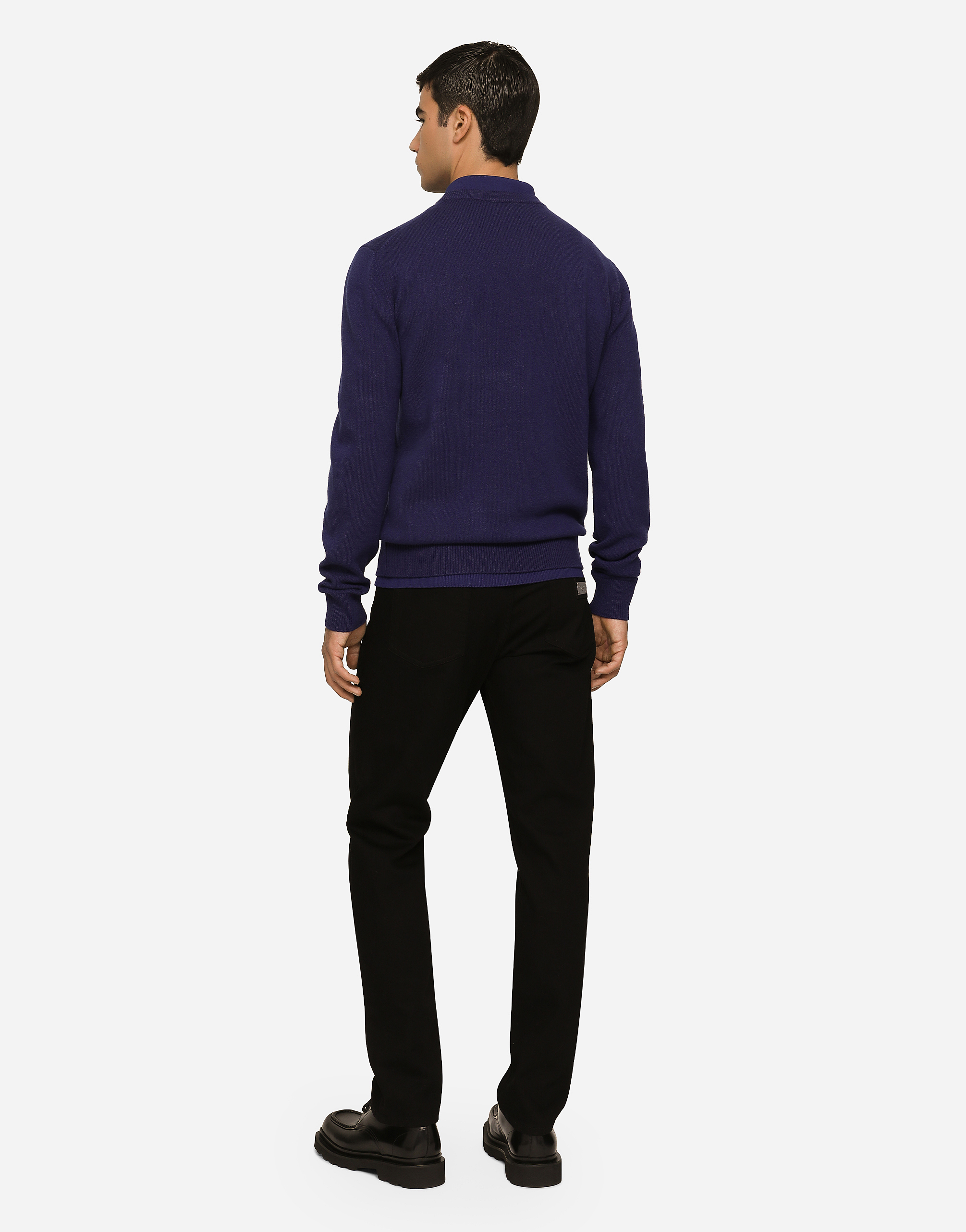 Wool and cashmere round-neck sweater