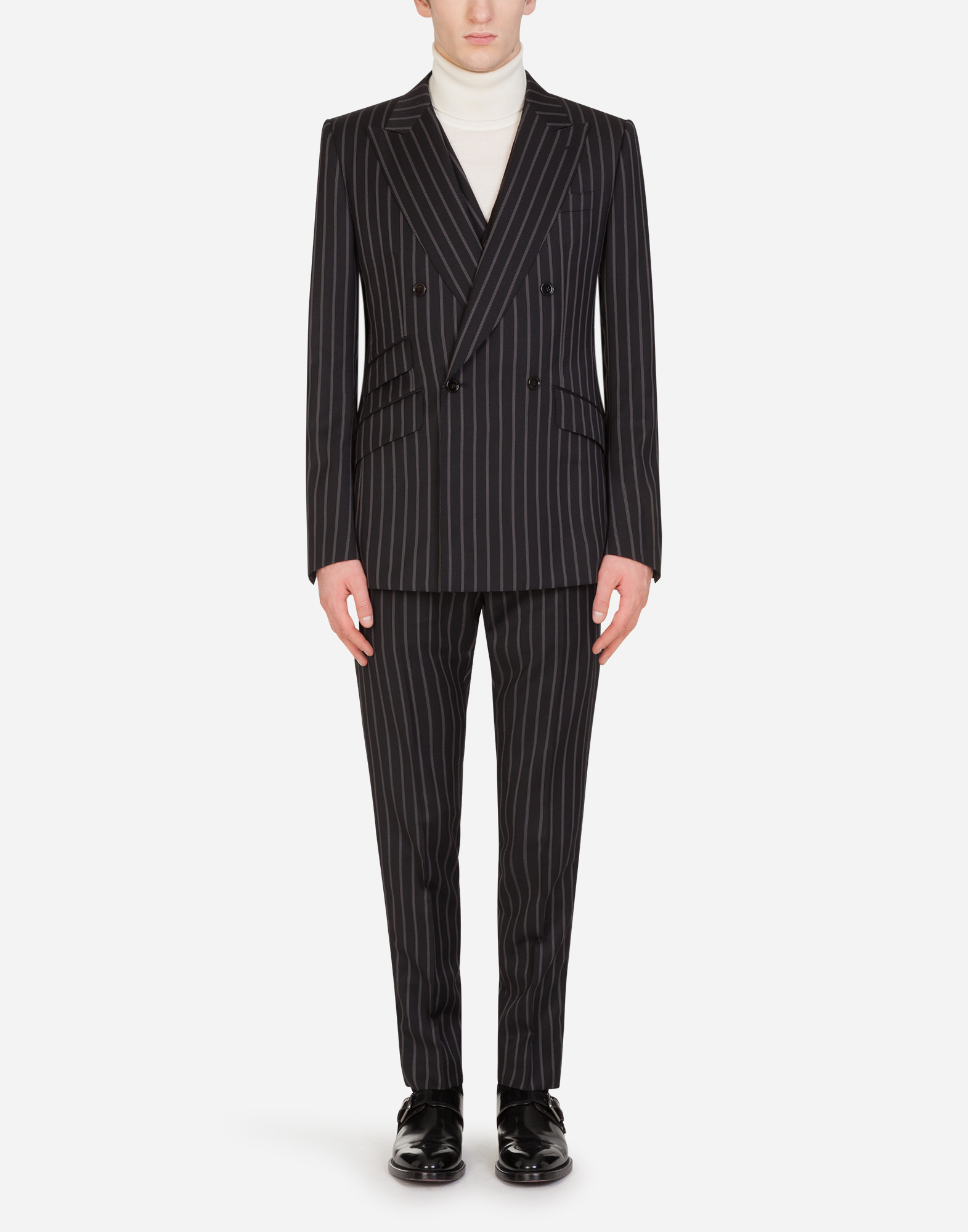 Dolce & Gabbana ウール ダブルブレスト ジャンプスーツ 黒 Dolce & Gabbana ウール ダブルブレスト ジャンプスーツ 黒