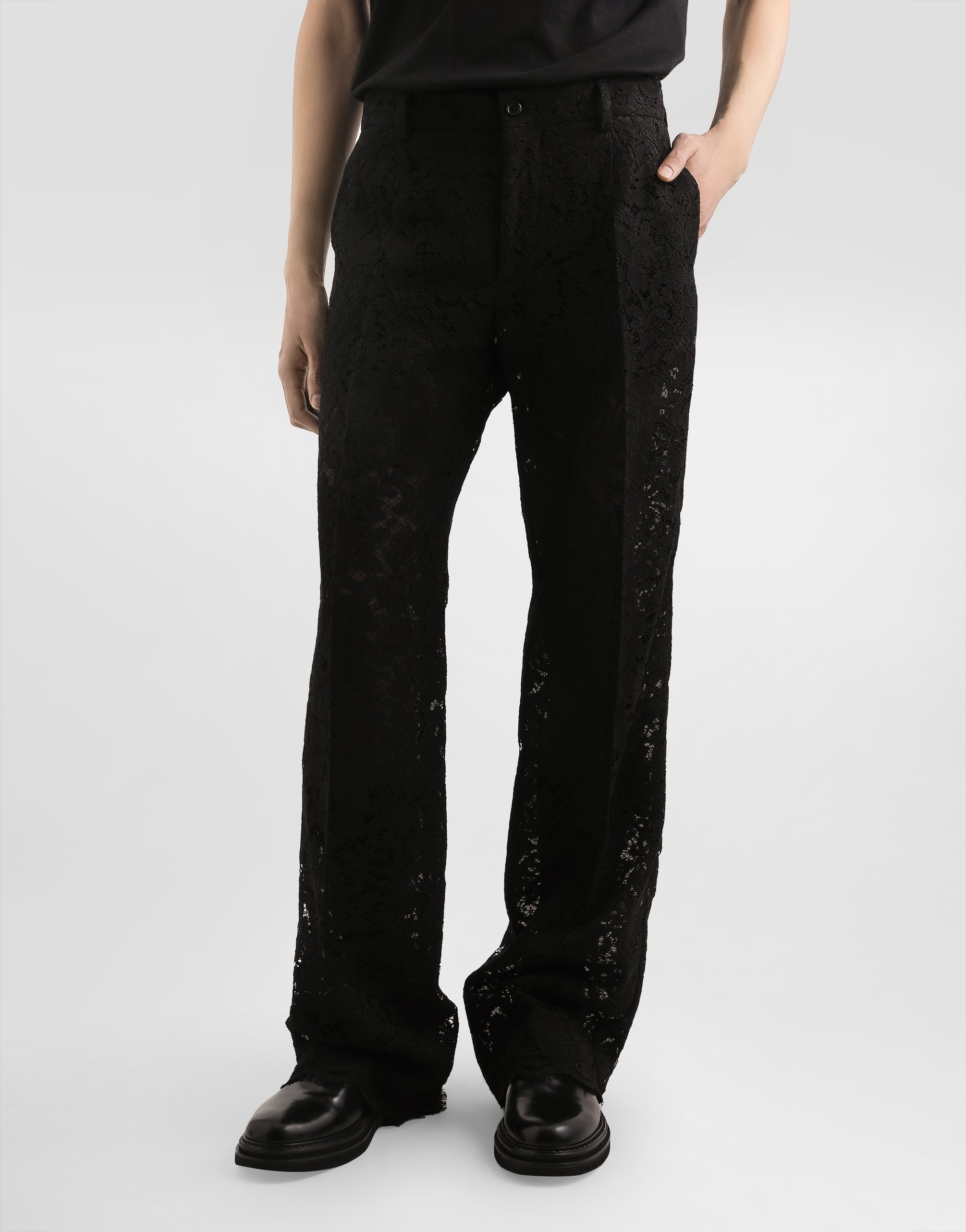 Cordonetto lace trousers