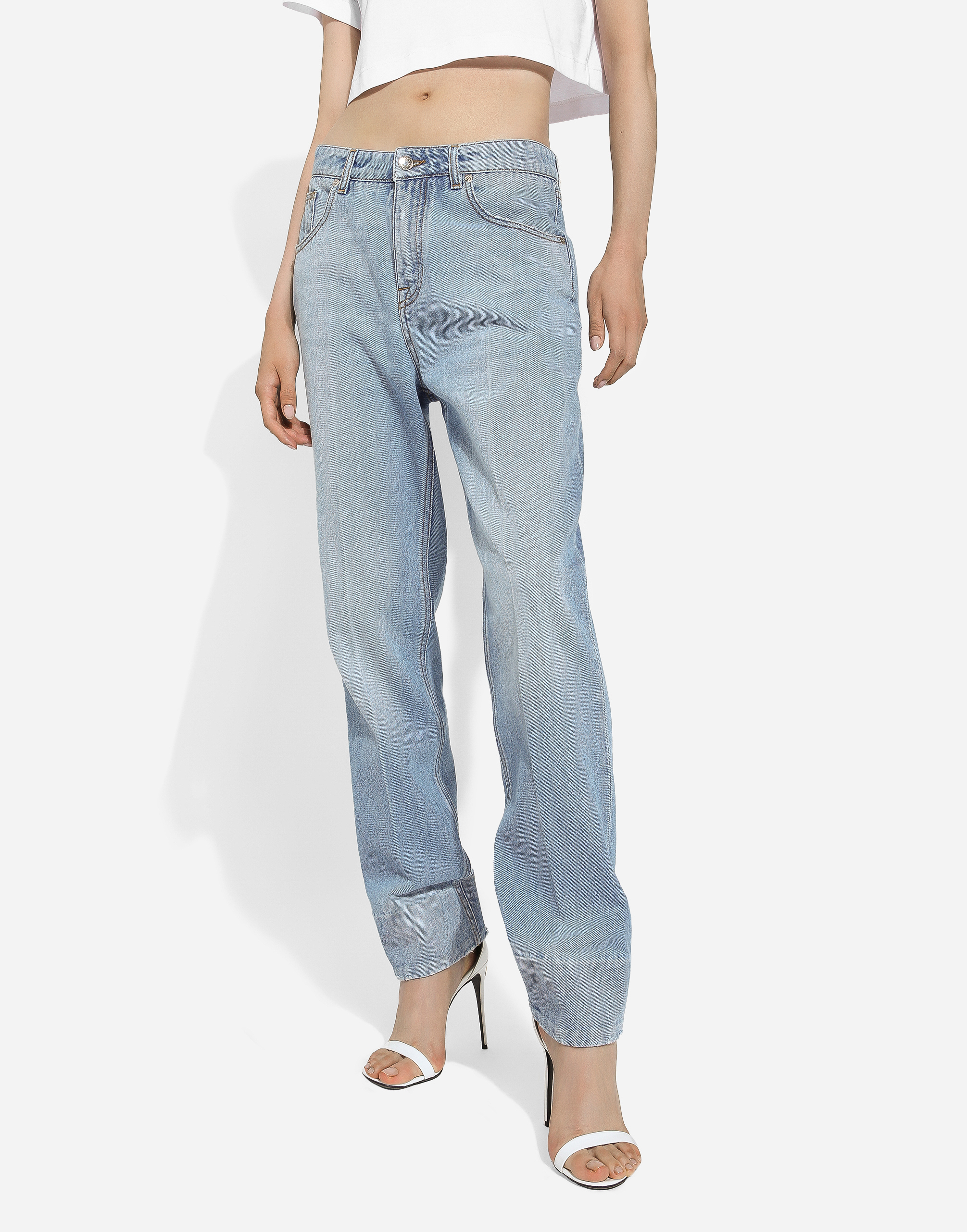 Shop Dolce & Gabbana Denim Jeans In Blue