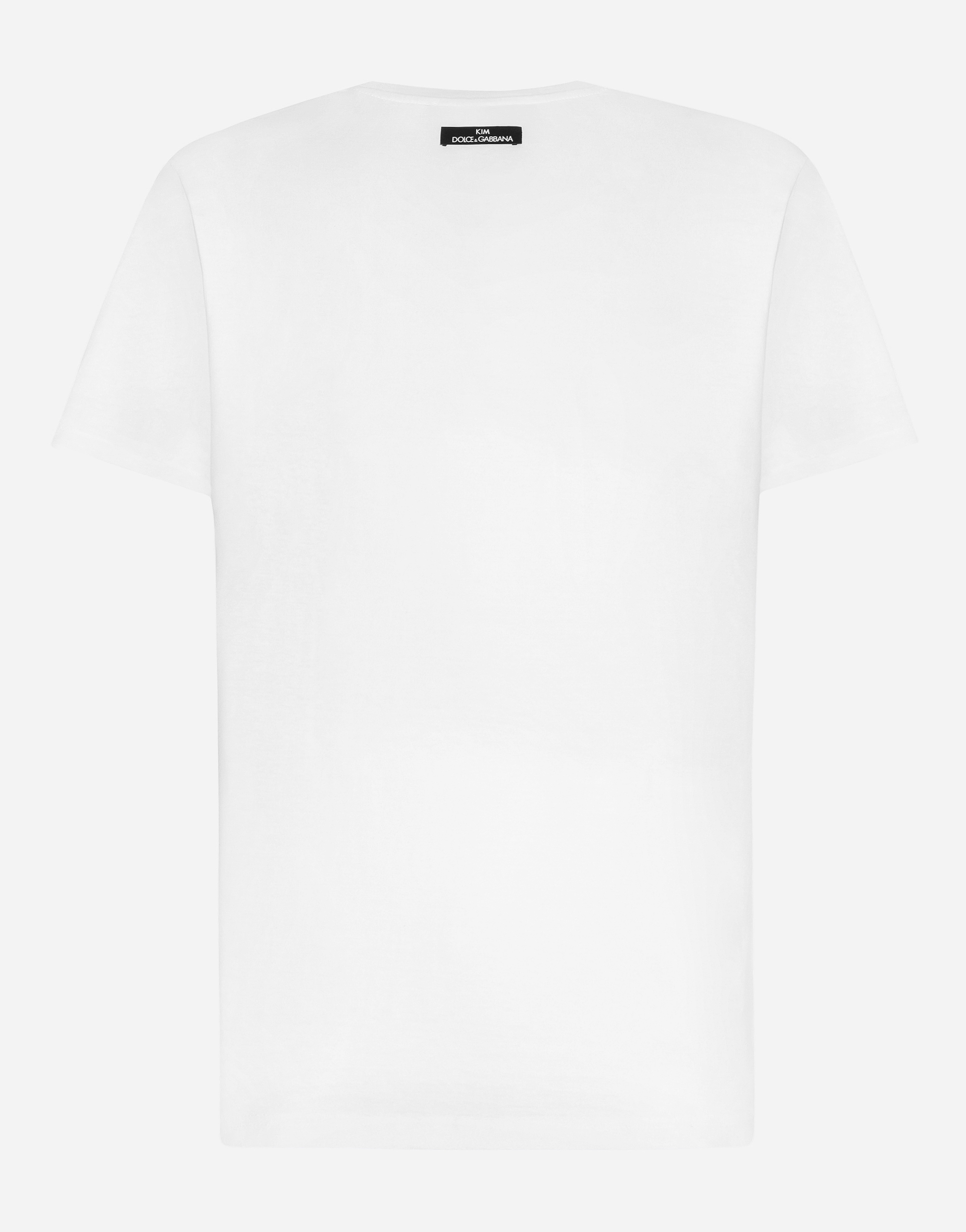 DOLCE & GABBANA "CIAO, KIM" ICE CREAM-PRINT T-SHIRT