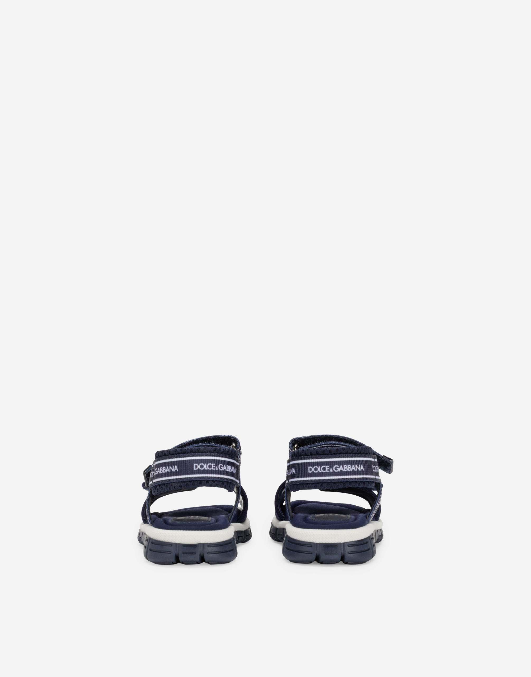  Dolce & Gabbana Technical Fabric Sandals With Dg Logo - Mann Schuhe Für Die Ersten Schritte (19-26) Mehrfarbig Viskose 23 