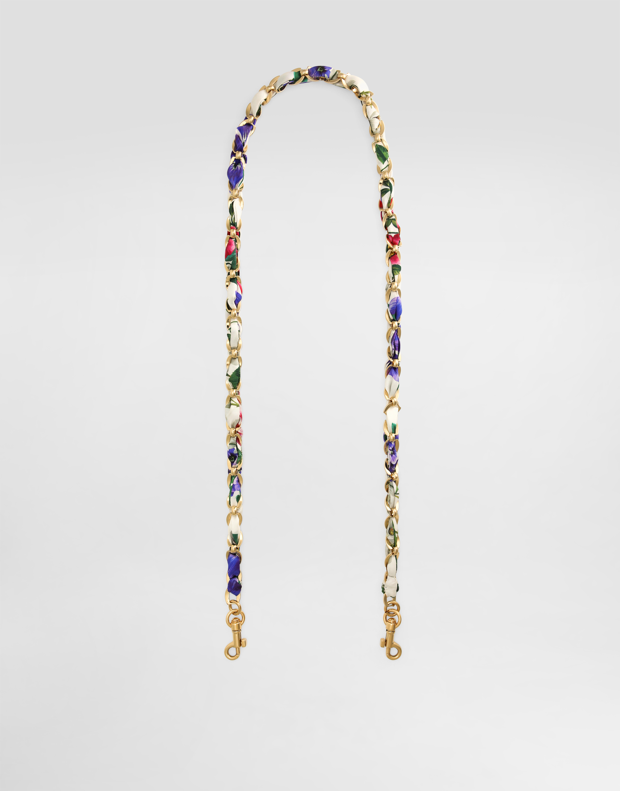Dolce & Gabbana Bejeweled Chain Strap In Print