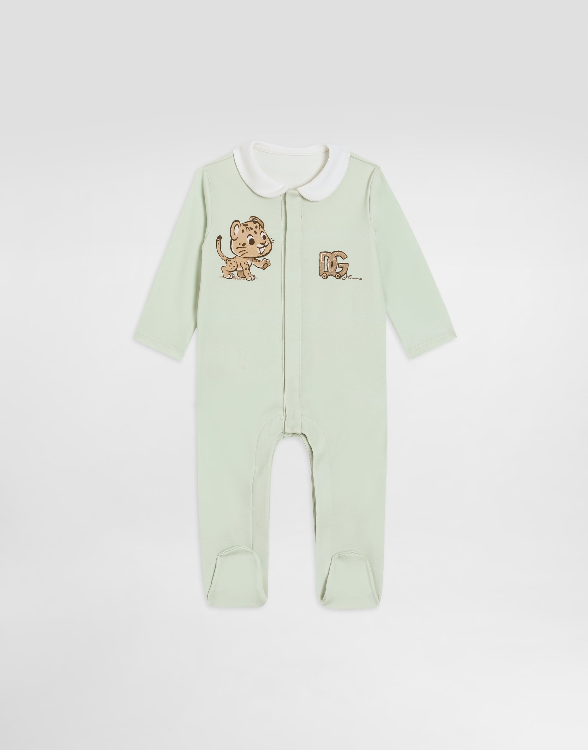  Dolce & Gabbana 3-piece Interlock Gift Set With Leopard-print - Man Gift Sets And Babygrows Multicolor 0/3 Months 