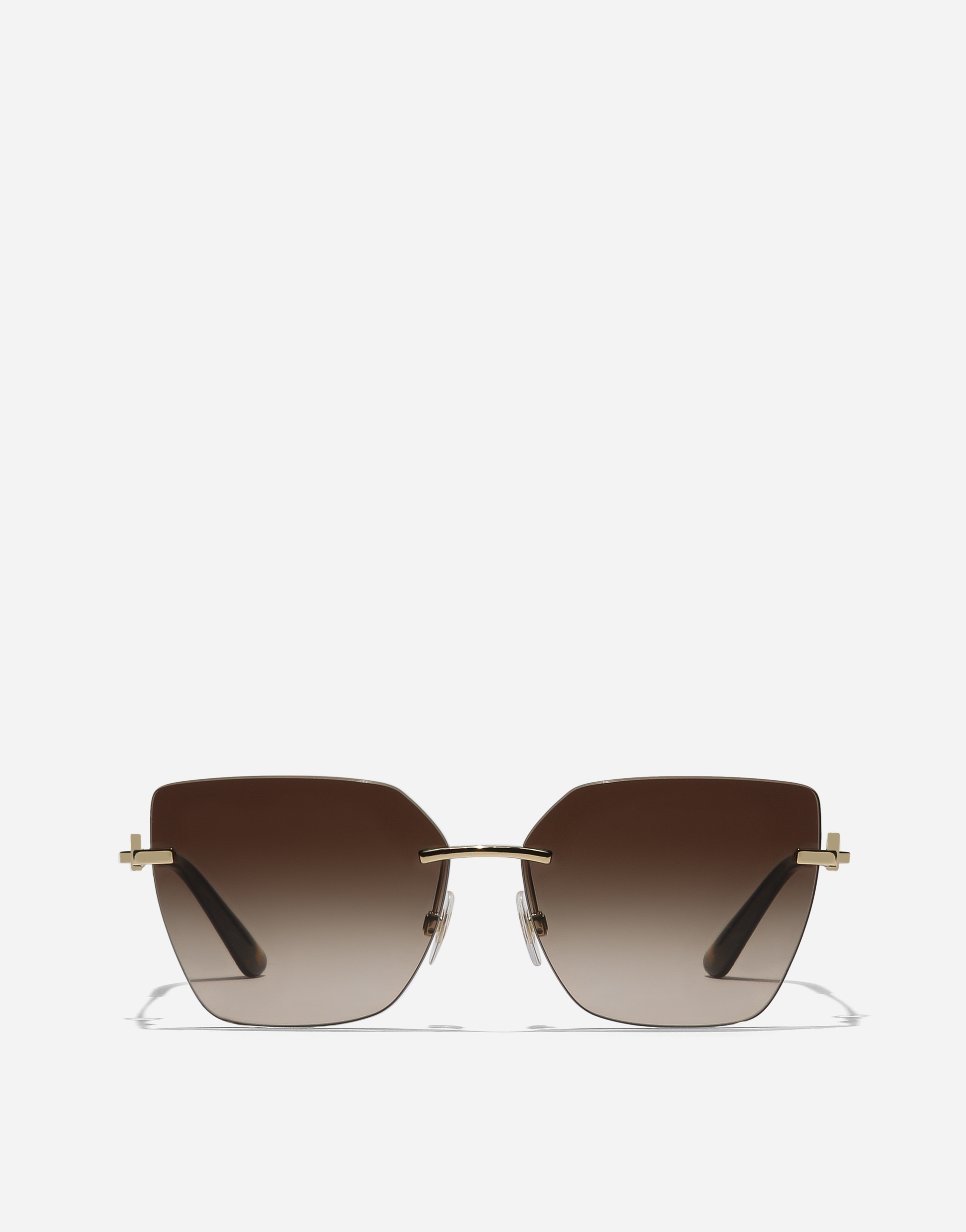 Dolce & Gabbana Dg Flip Sunglasses In Gold