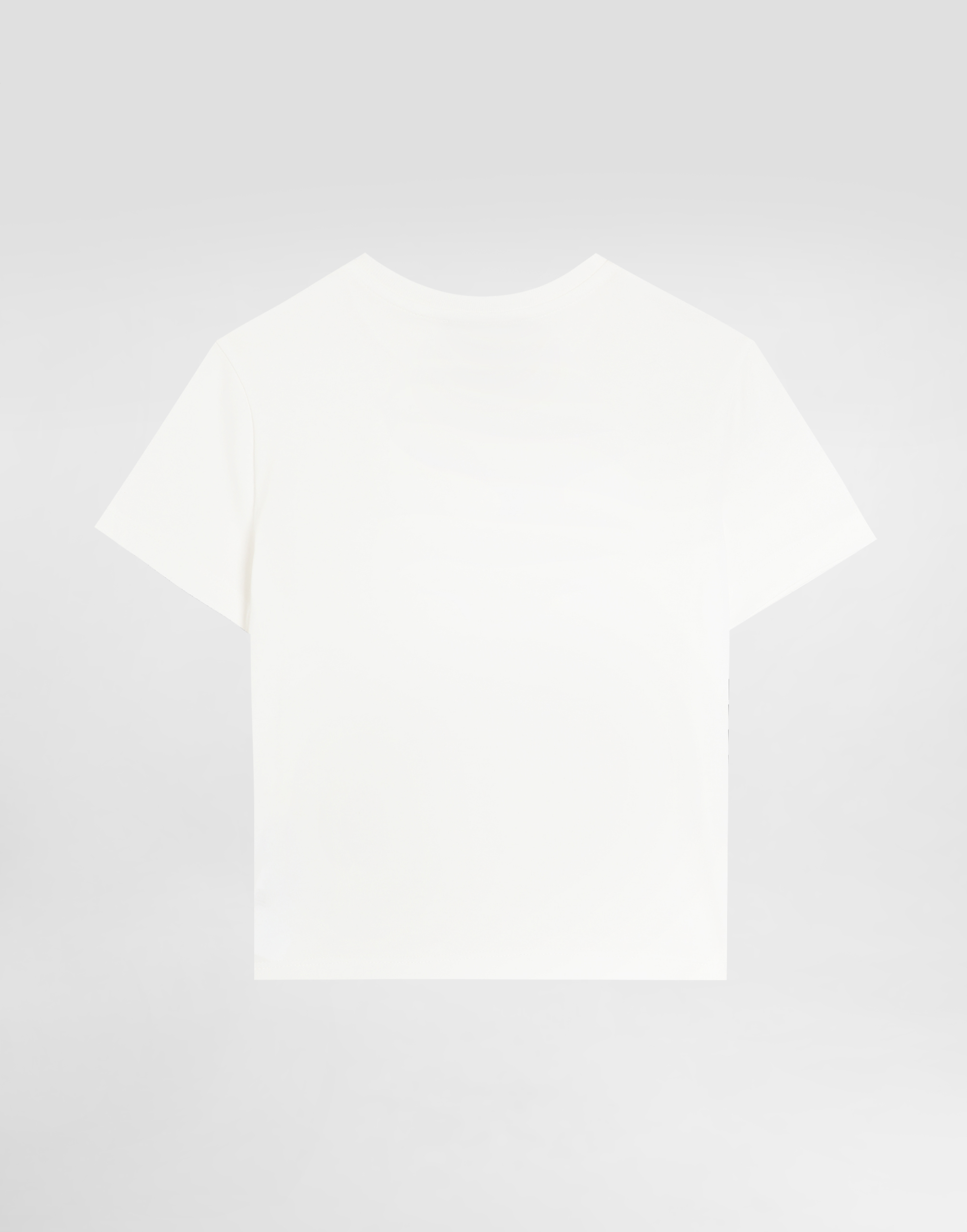 Dolce & Gabbana Jersey T-shirt With Dg Logo In White