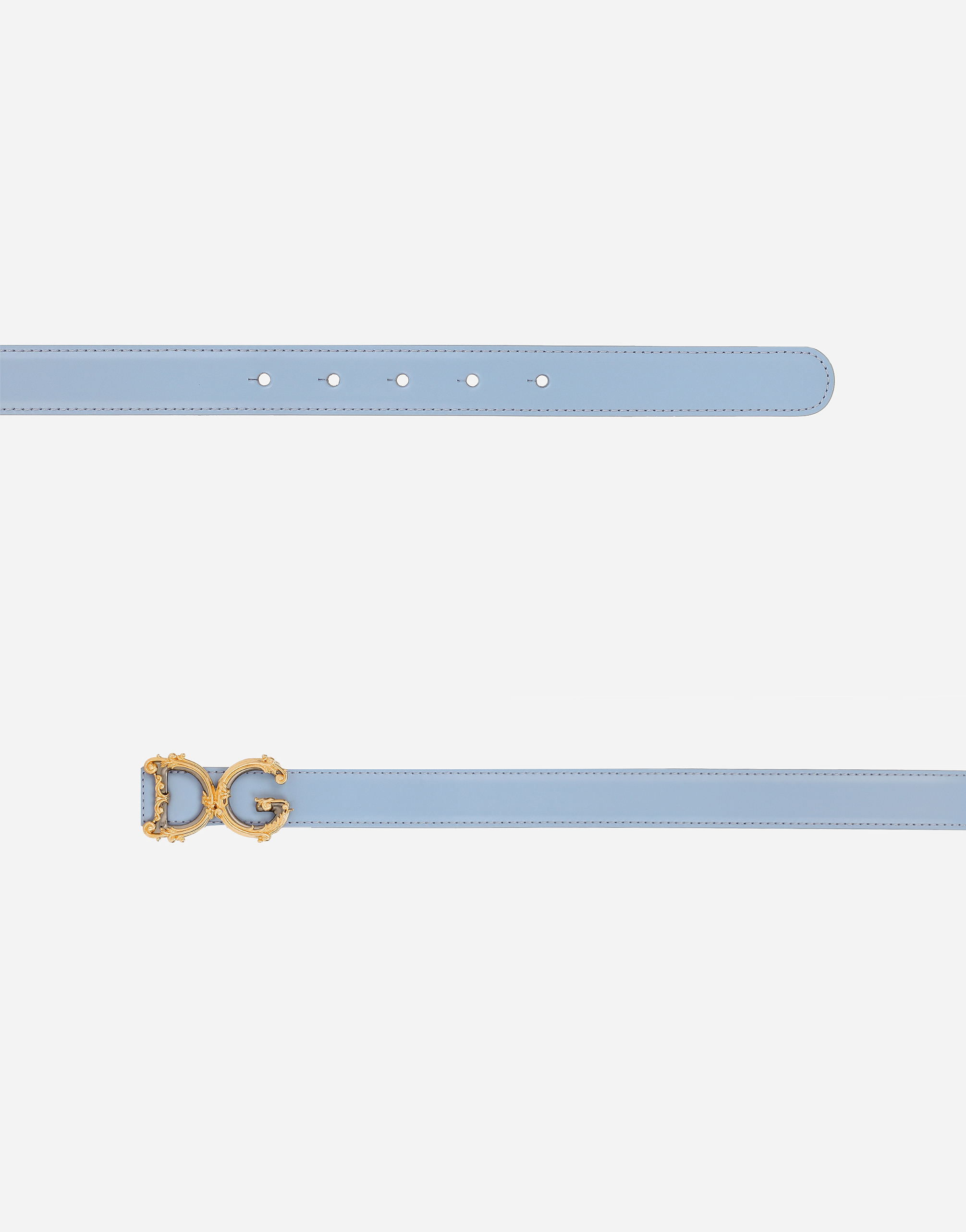 Dolce & Gabbana Dg Girls Belt In Light Blue