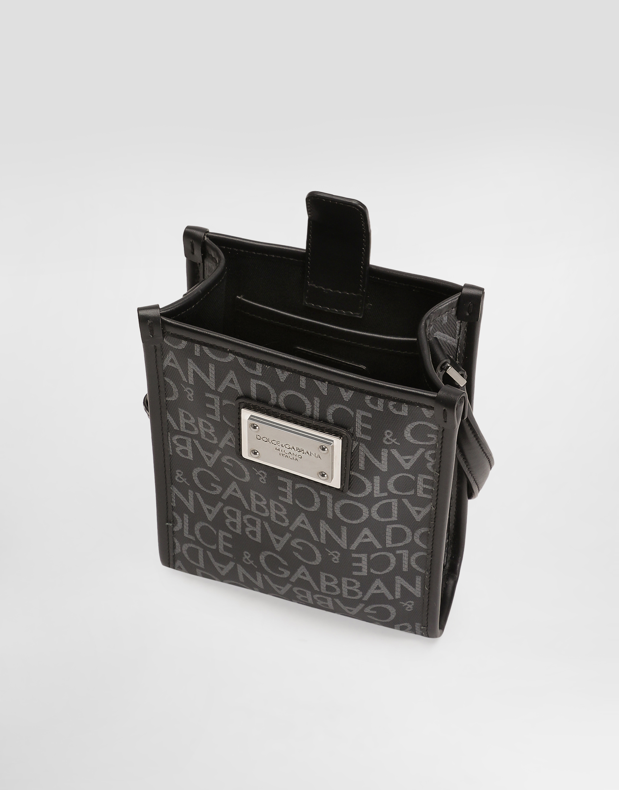 Dolce & Gabbana Small Printed Jacquard Shopper In Multicolor