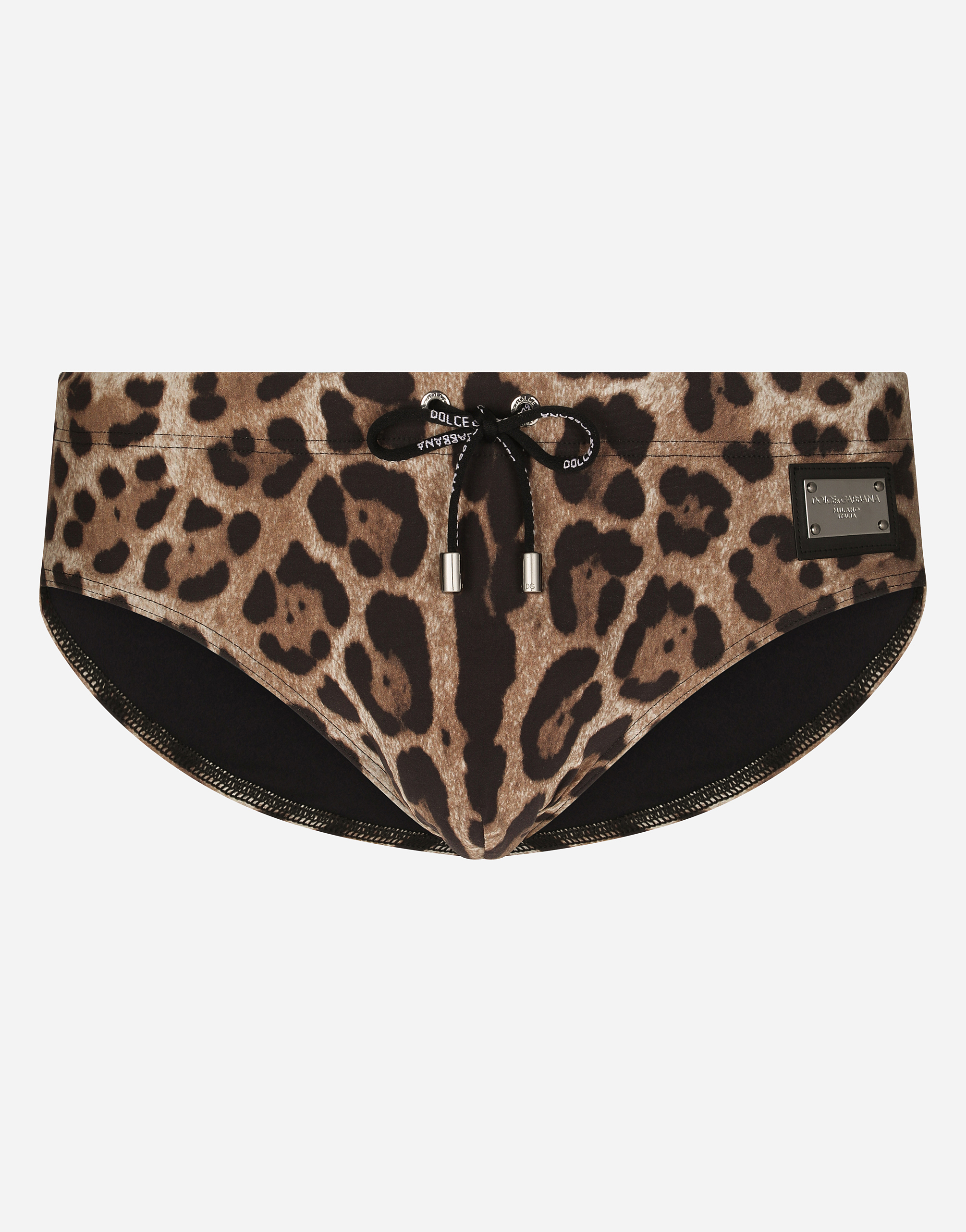 Shop Dolce & Gabbana Speedo Alto In Animal Print