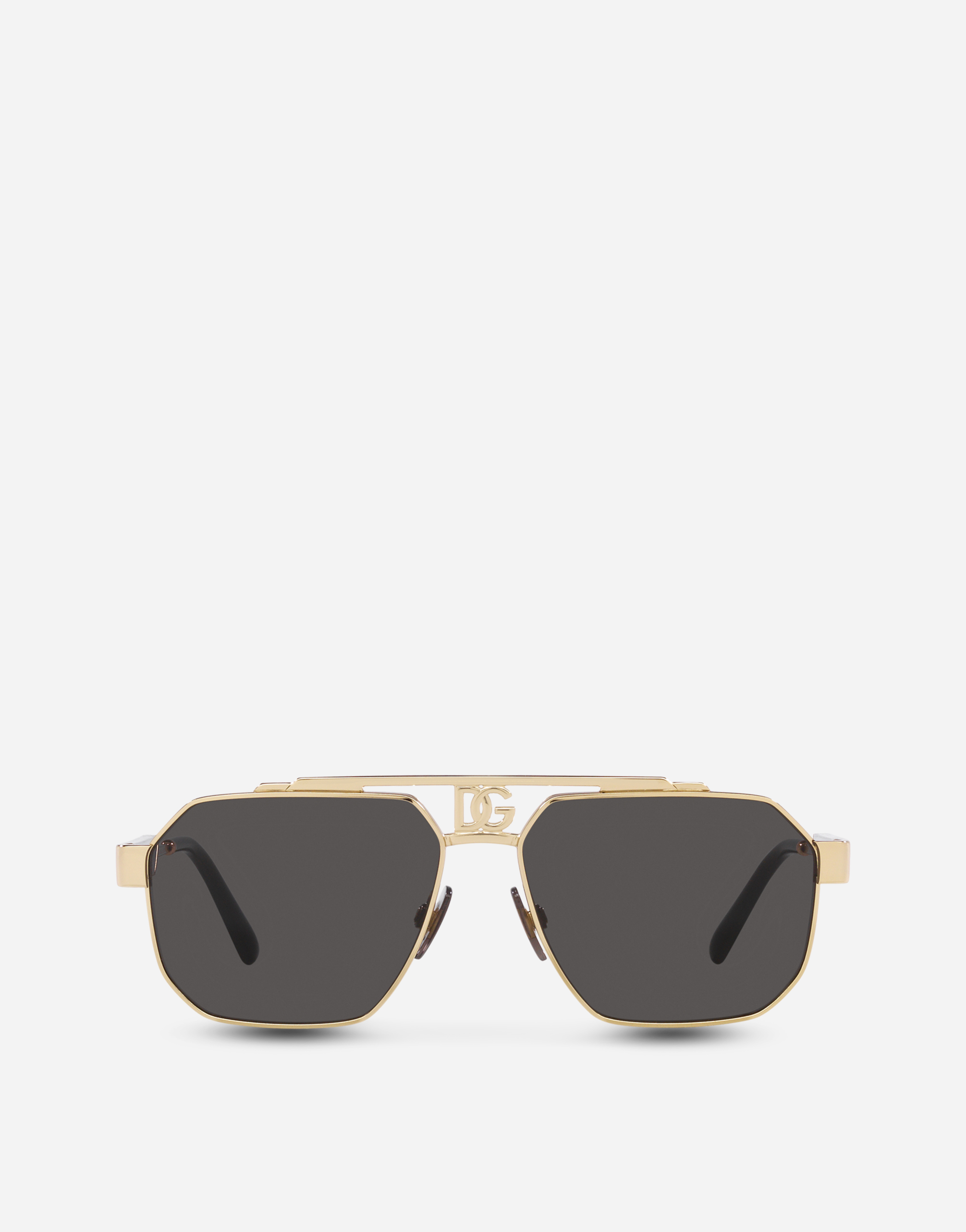 Dolce & Gabbana Dark Sicily Sunglasses In Gold