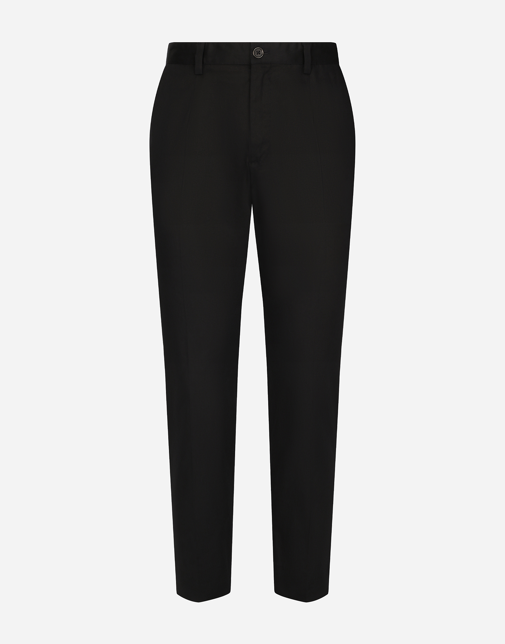 Stretch gabardine trousers
