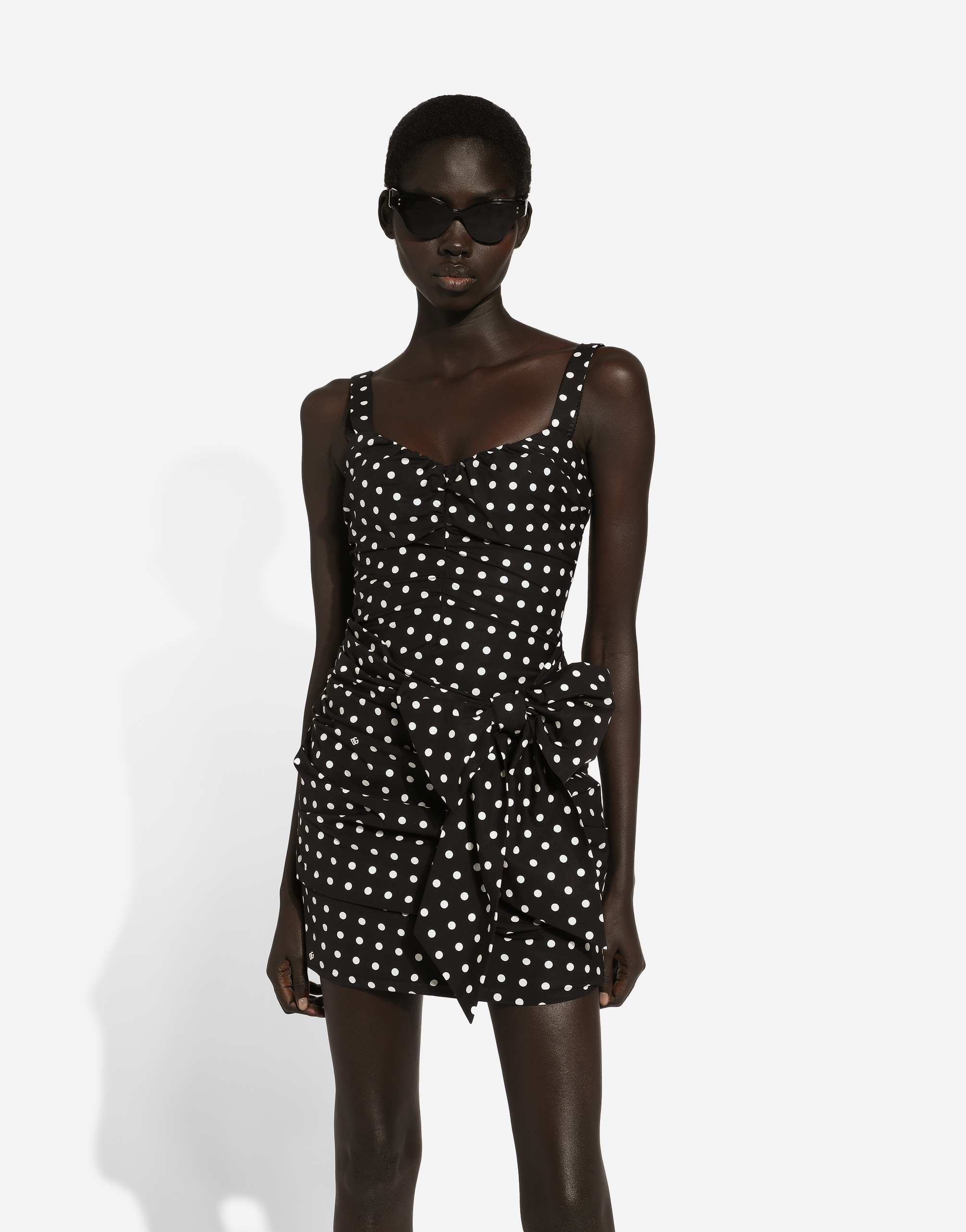 Dolce & Gabbana Polka-dot Mini Dress In プリ