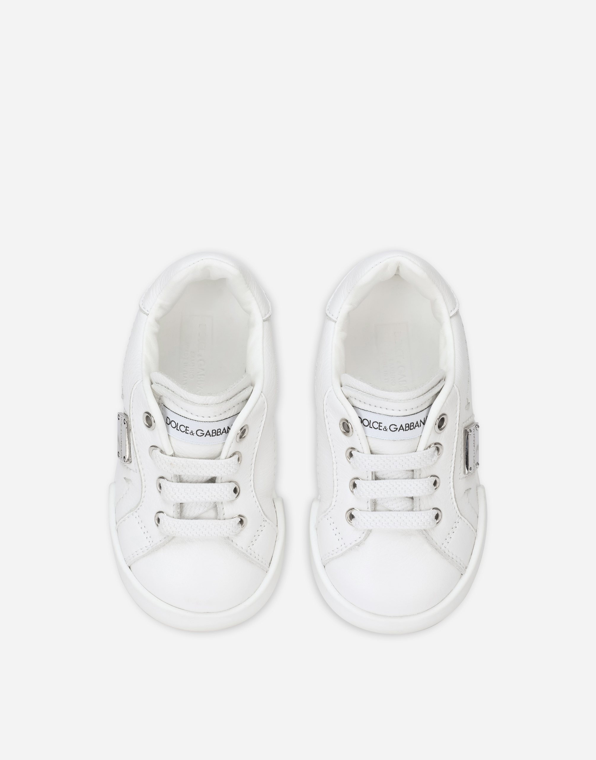 DOLCE & GABBANA CALFSKIN PORTOFINO LIGHT SNEAKERS