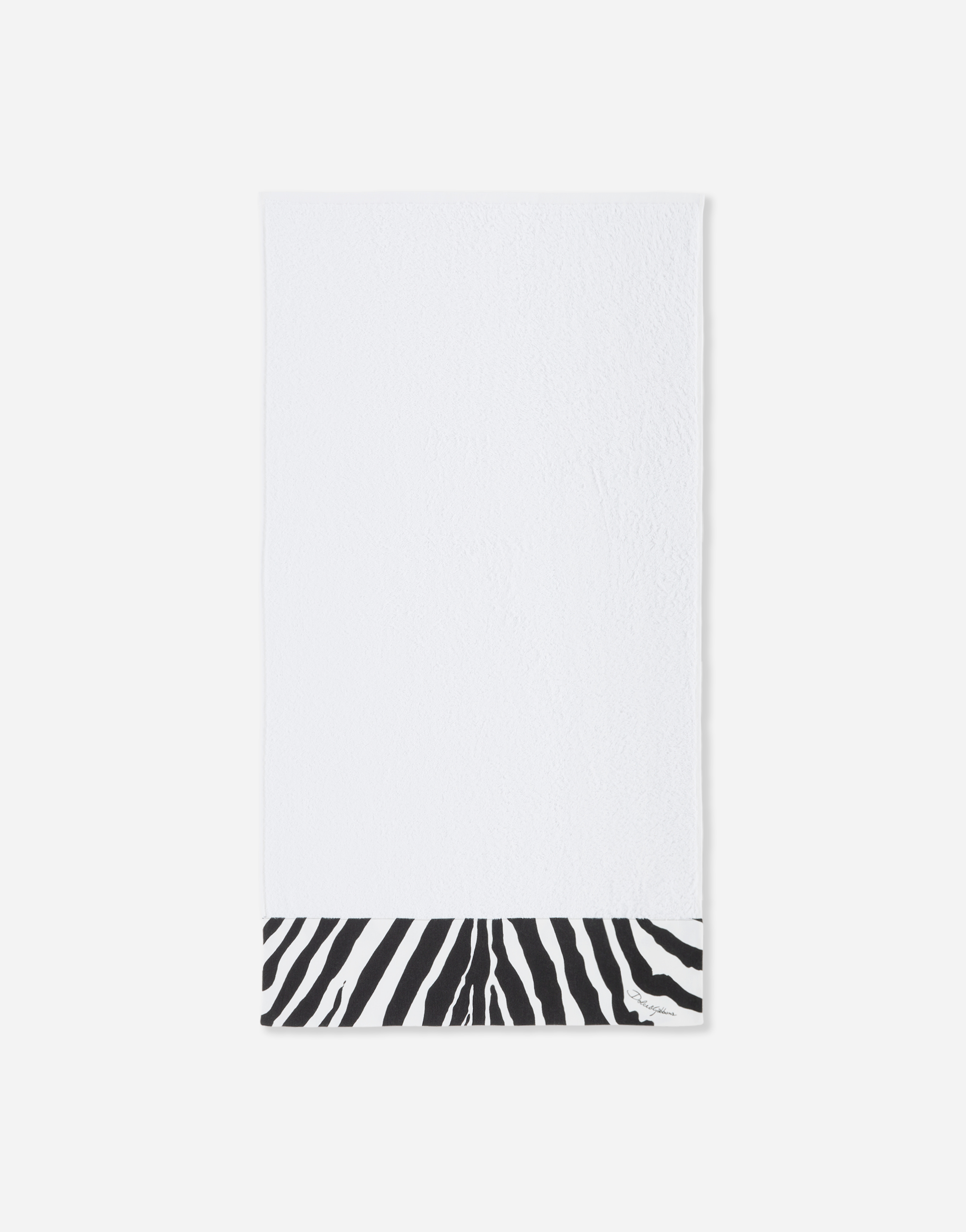 Dolce & Gabbana Set Of Five Terry Cotton Towels In Multicolor