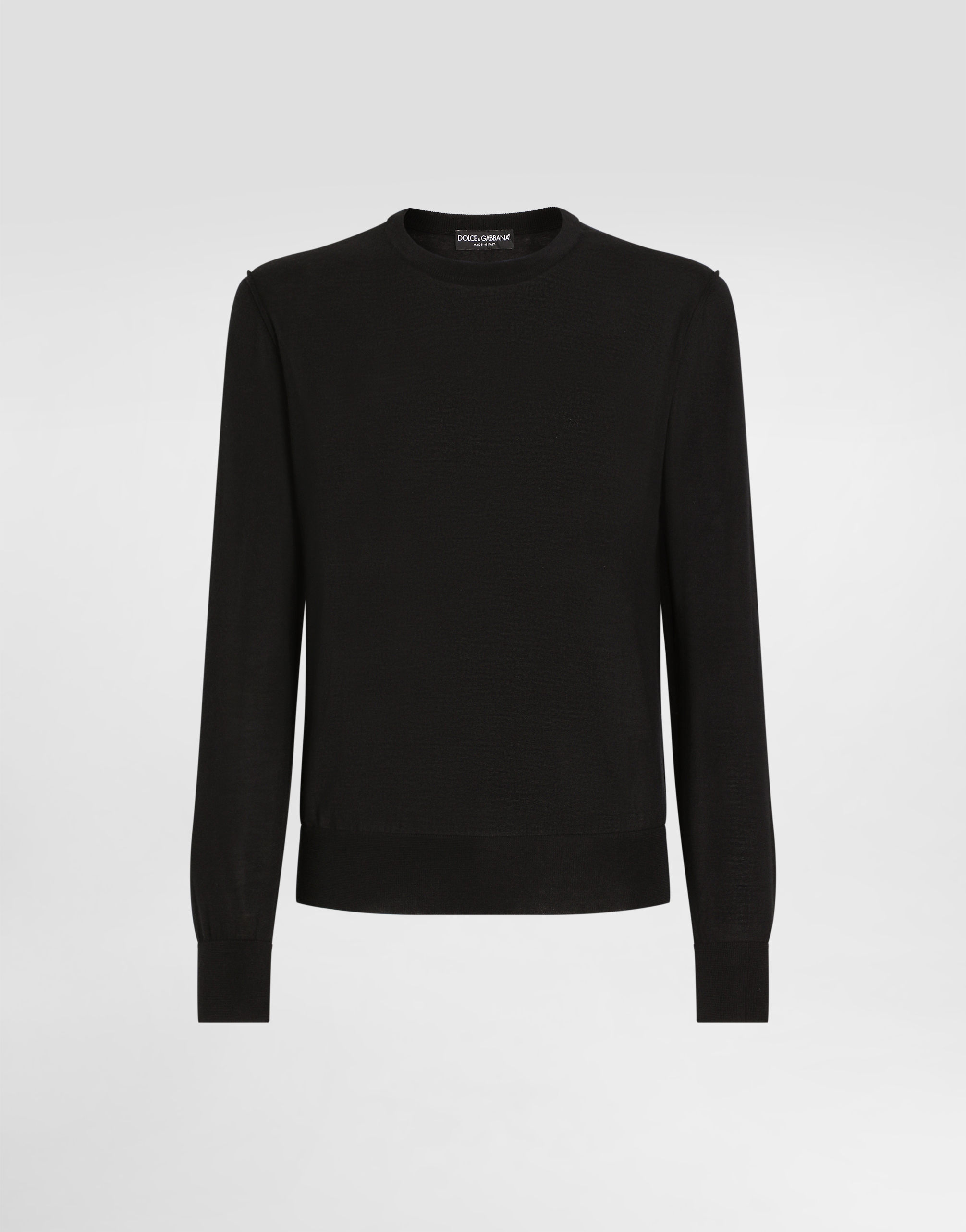 Dolce & Gabbana Pull Girocollo - Man Sweaters And Cardigans Black Cashmere