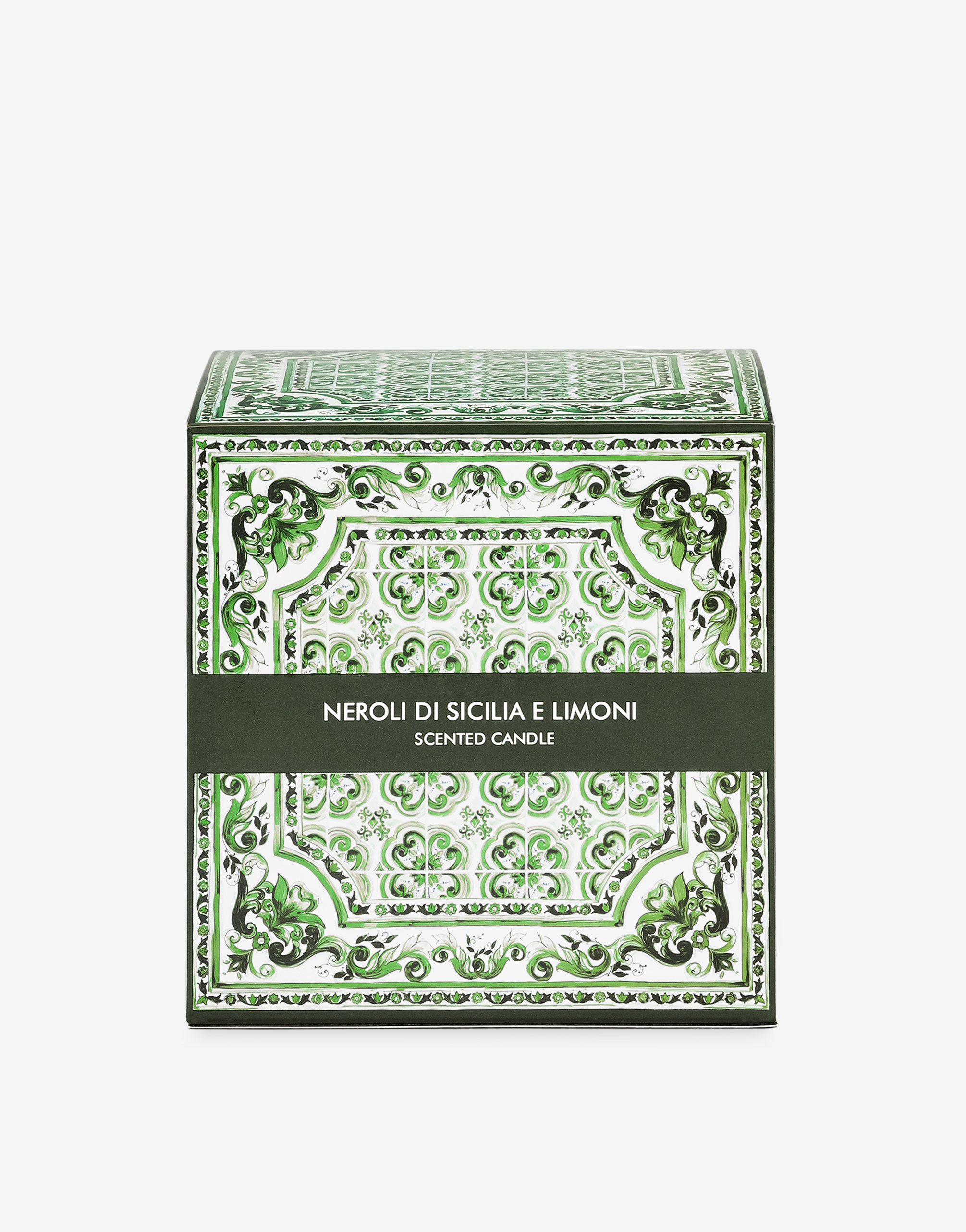 Dolce & Gabbana Sicilian Neroli And Lemon Scented Candle (380g) In Green