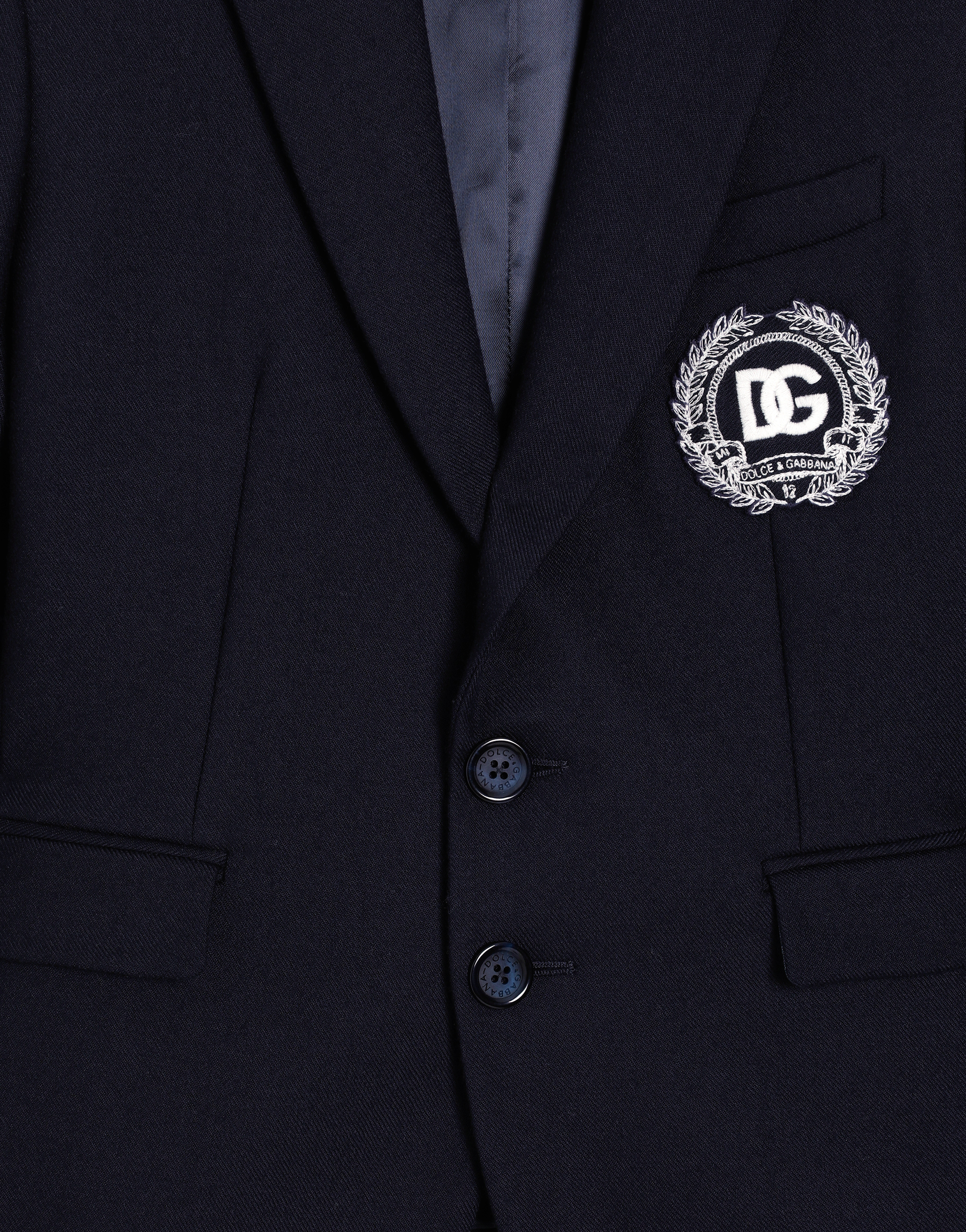 Single-breasted jacket wool