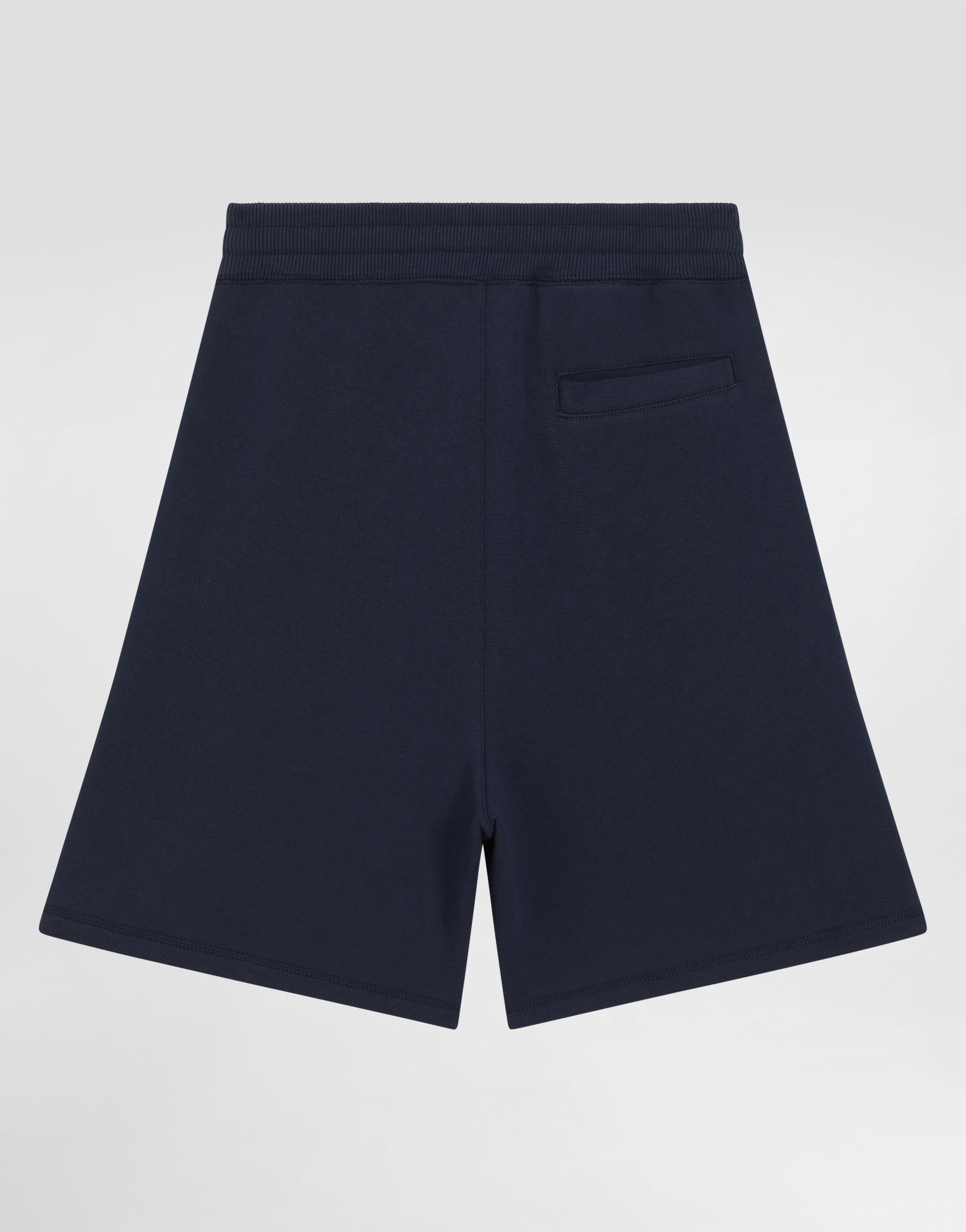 Dolce & Gabbana Fleece Shorts With Dolce&gabbana Logo And Flag In Blue