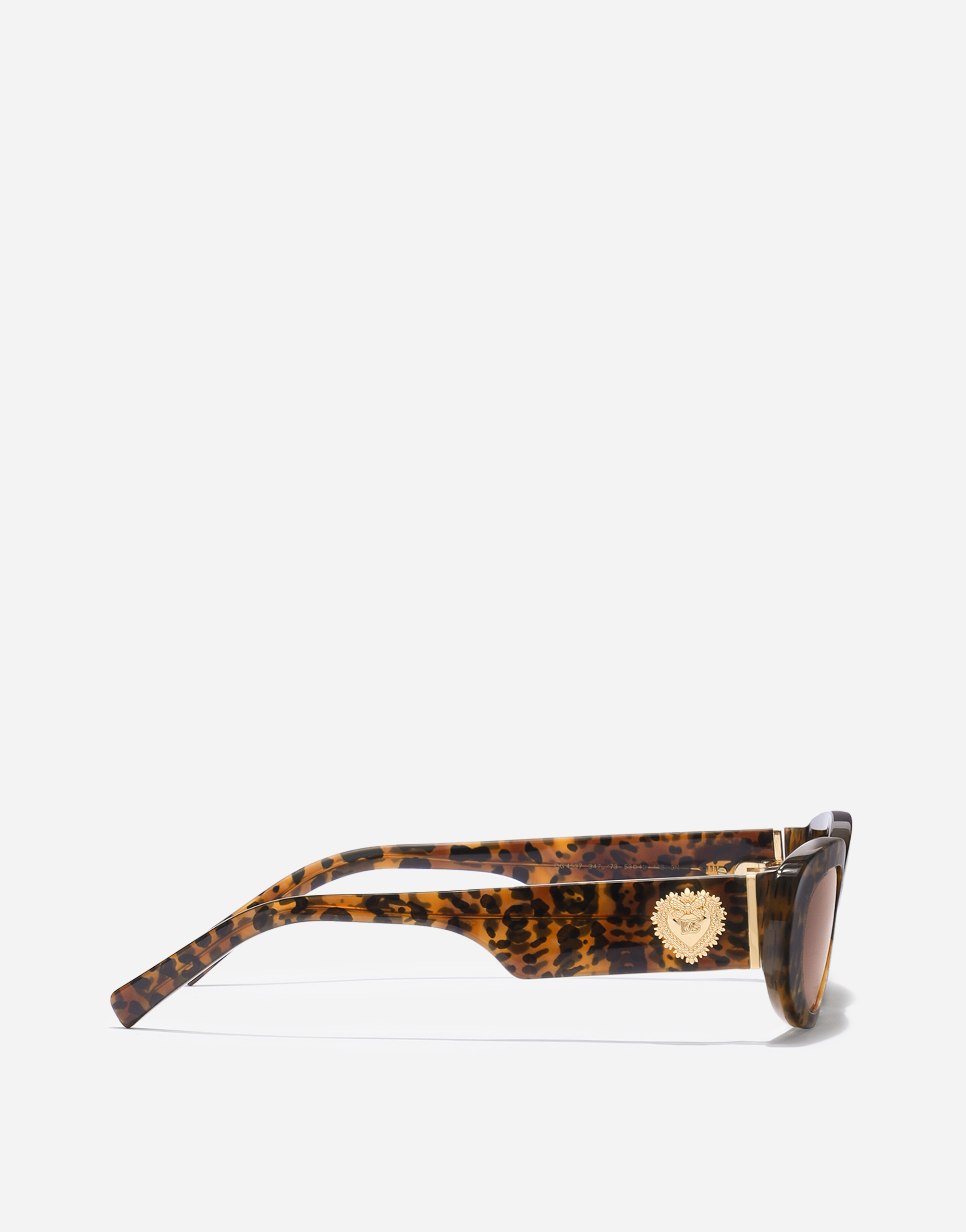 Dolce & Gabbana Devotion Sunglasses In Brown