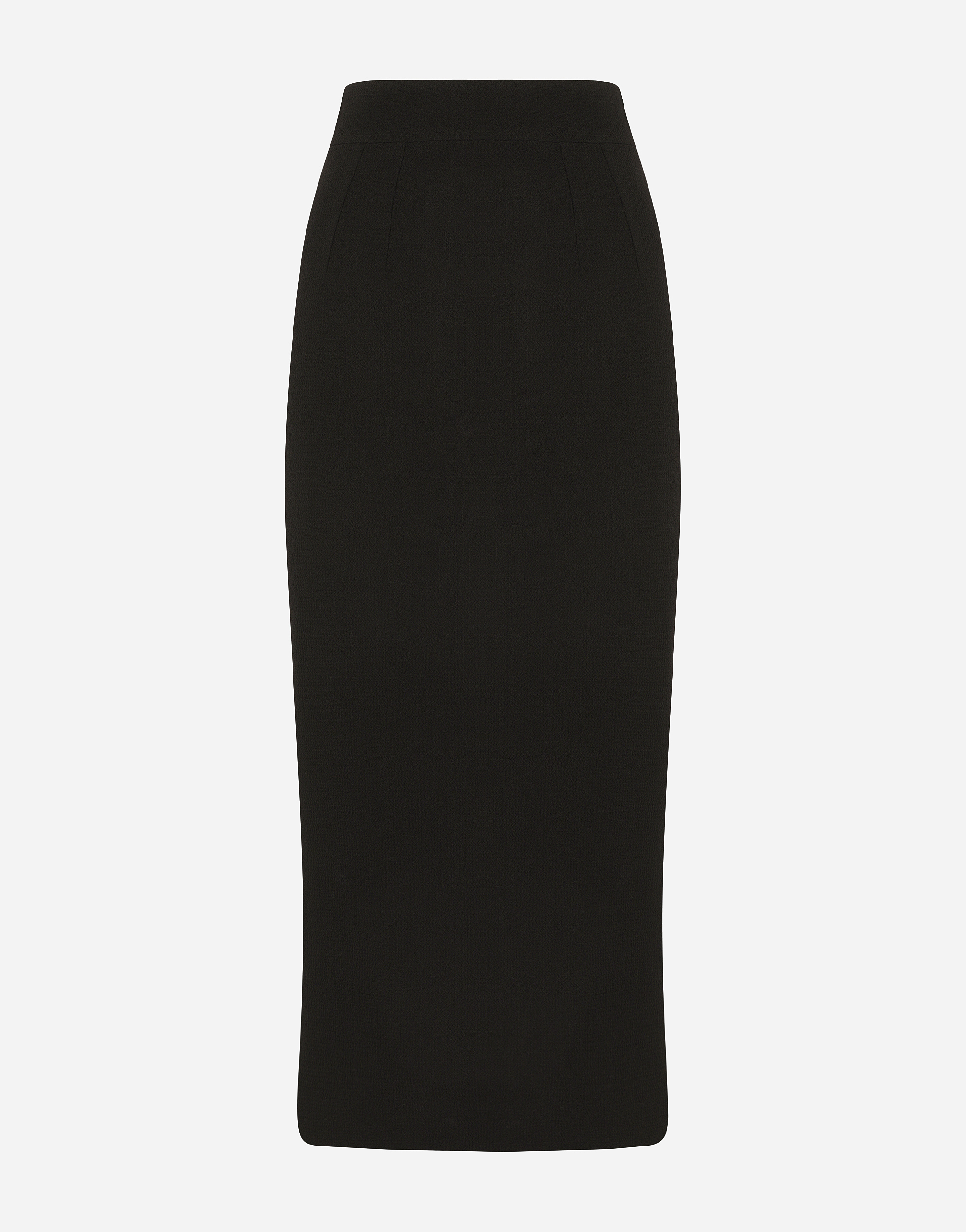 Dolce & Gabbana Virgin Wool Pencil Skirt In Black