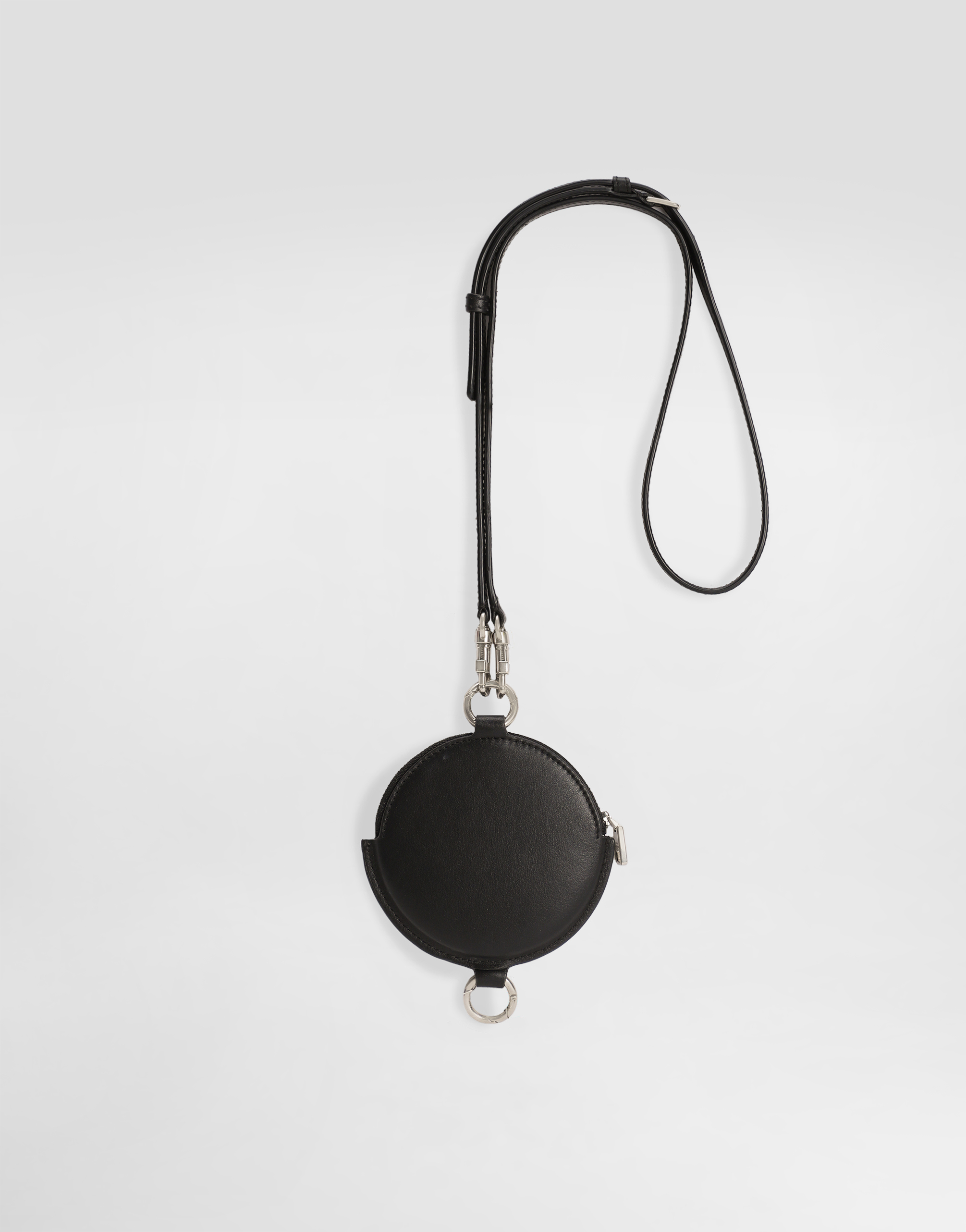 Dolce & Gabbana Calfskin Coin Pouch In Black