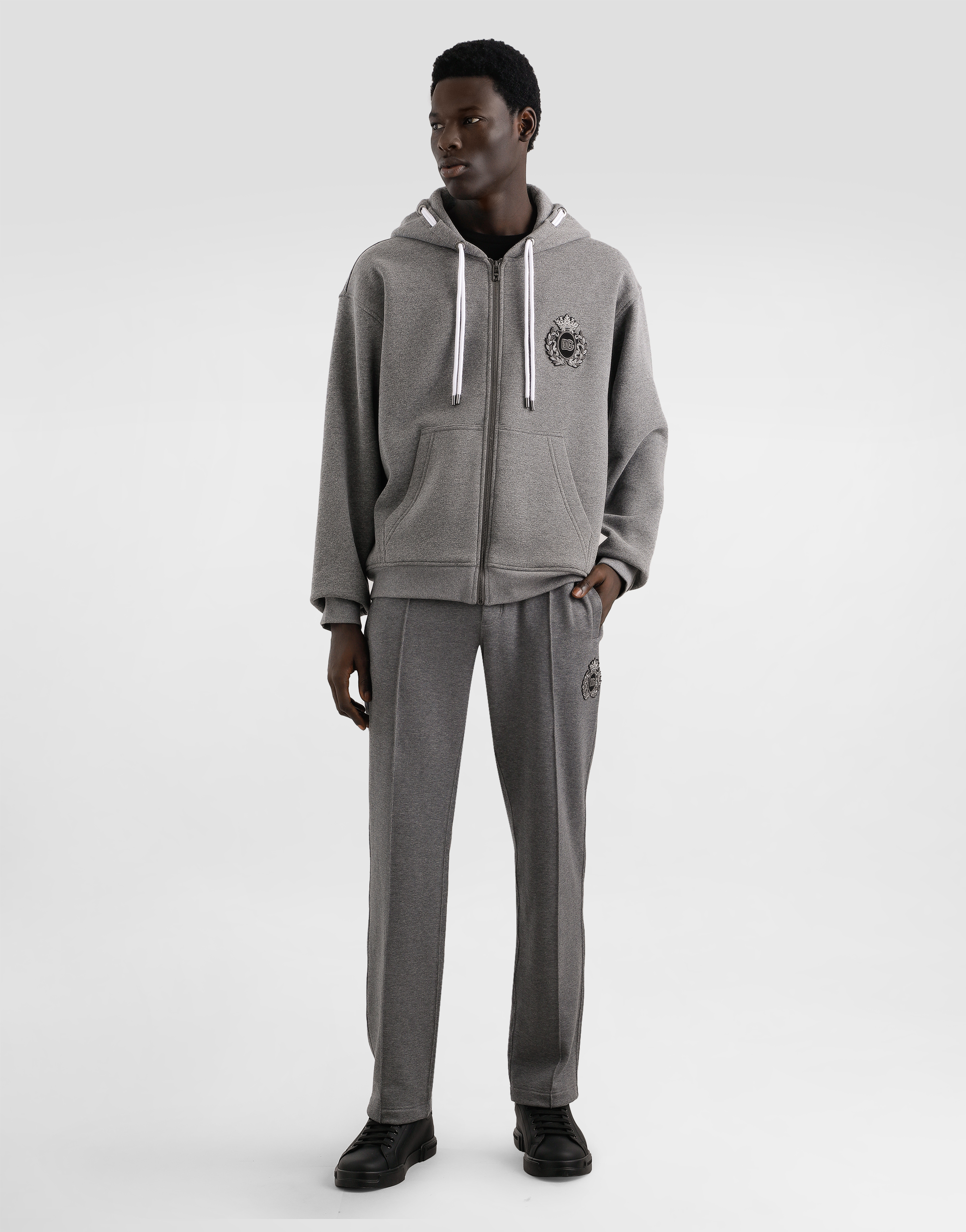Jersey joggers with patch