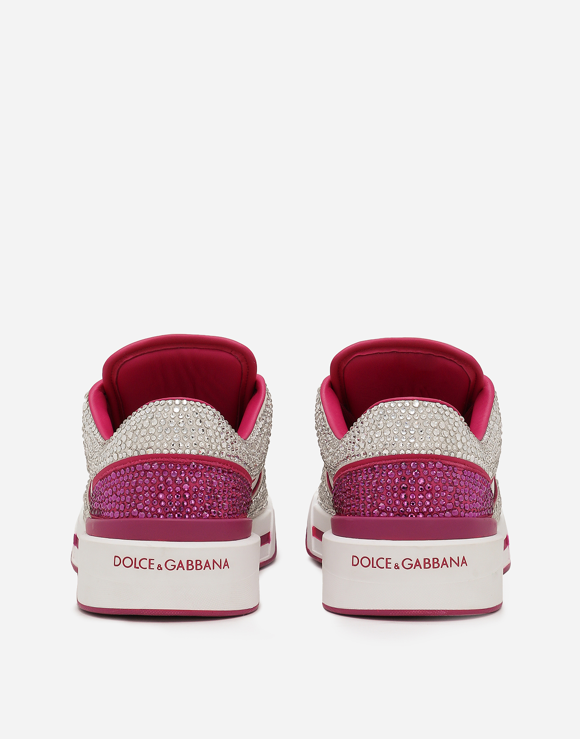 Shop Dolce & Gabbana Calfskin New Roma Sneakers In Multicolor