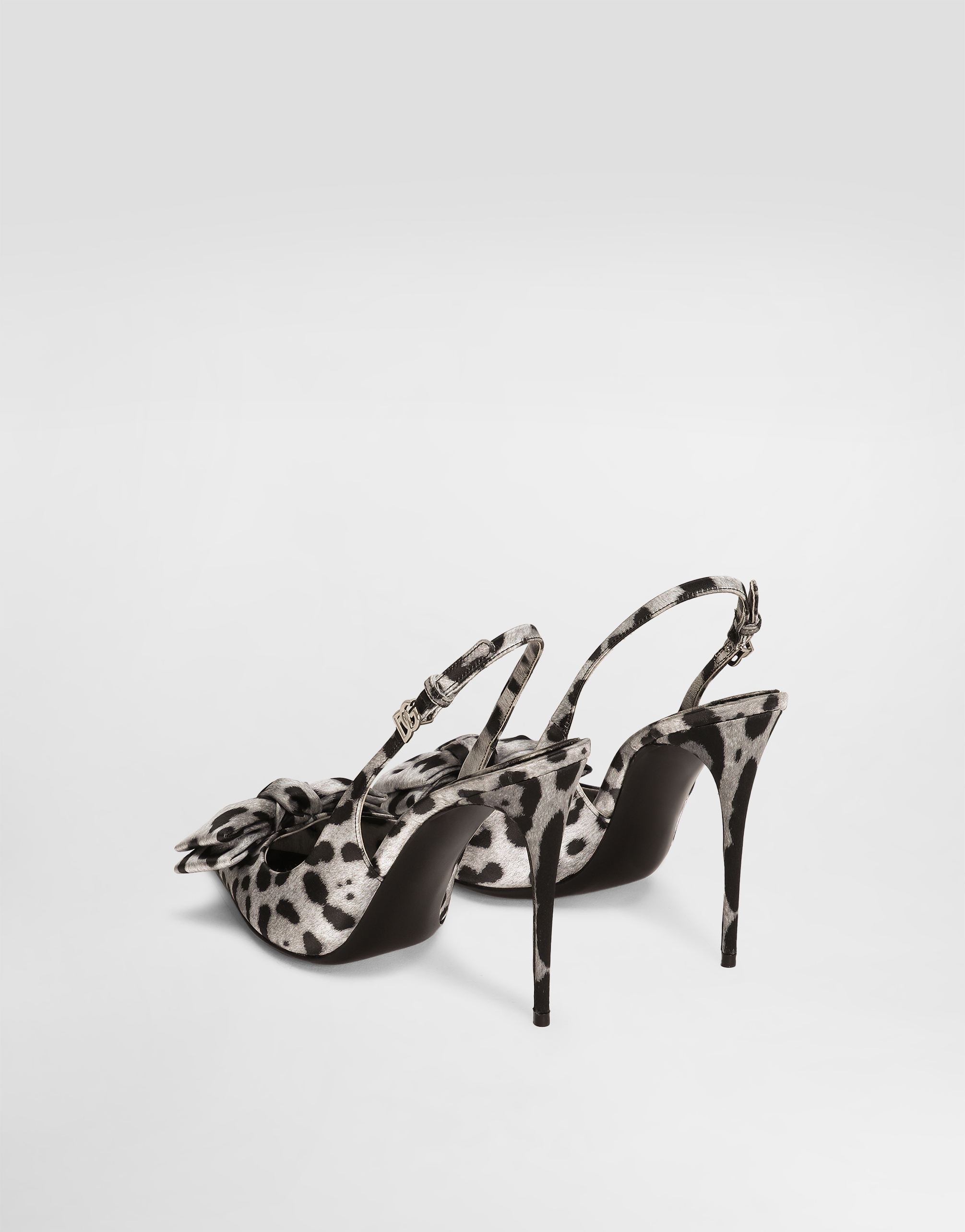 Dolce & Gabbana 105mm Leopard-print Slingback Pumps In Print