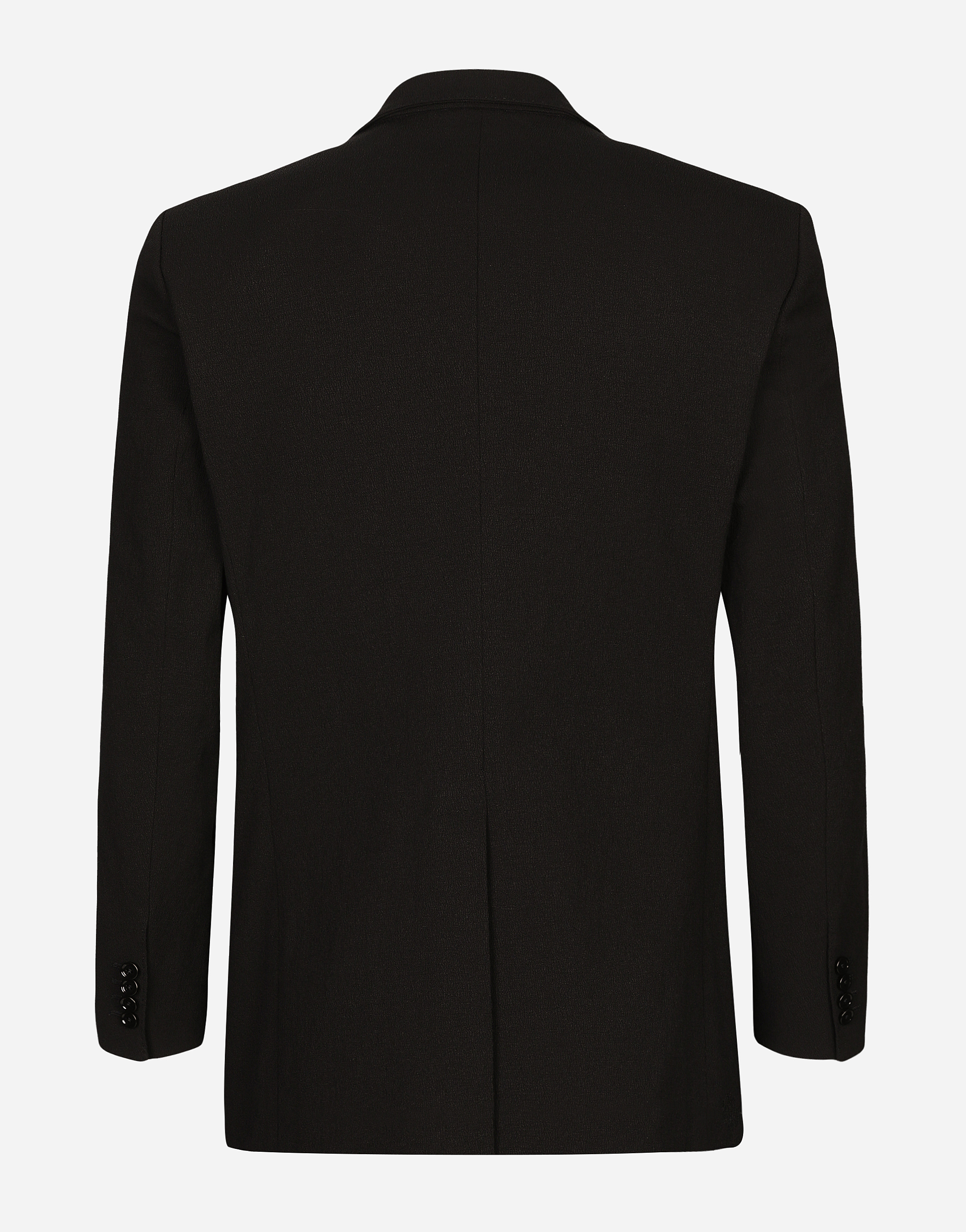 Dolce & Gabbana Single-breasted Stretch Cotton Taormina-fit Jacket In Black