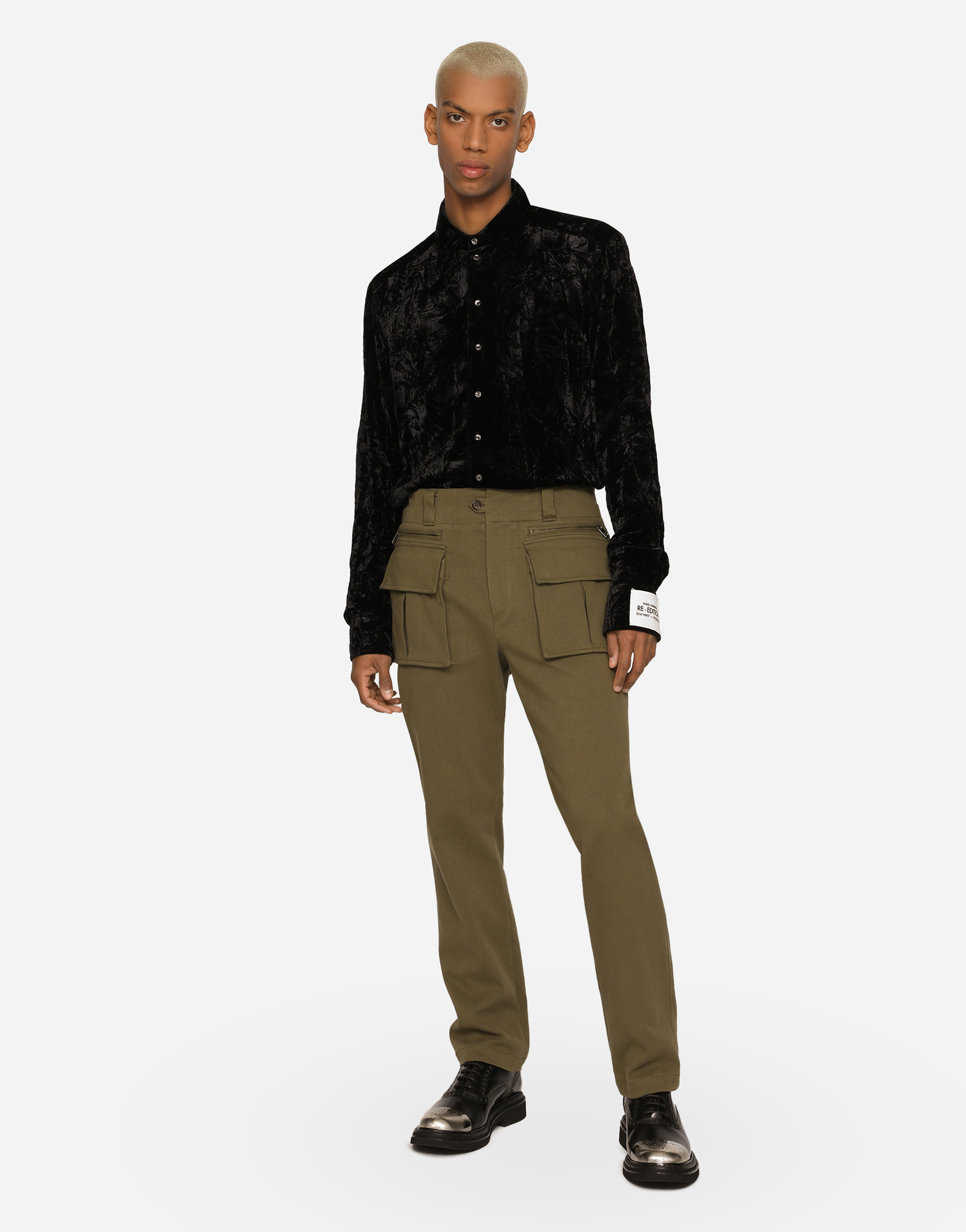 DOLCE & GABBANA STRETCH GABARDINE PANTS