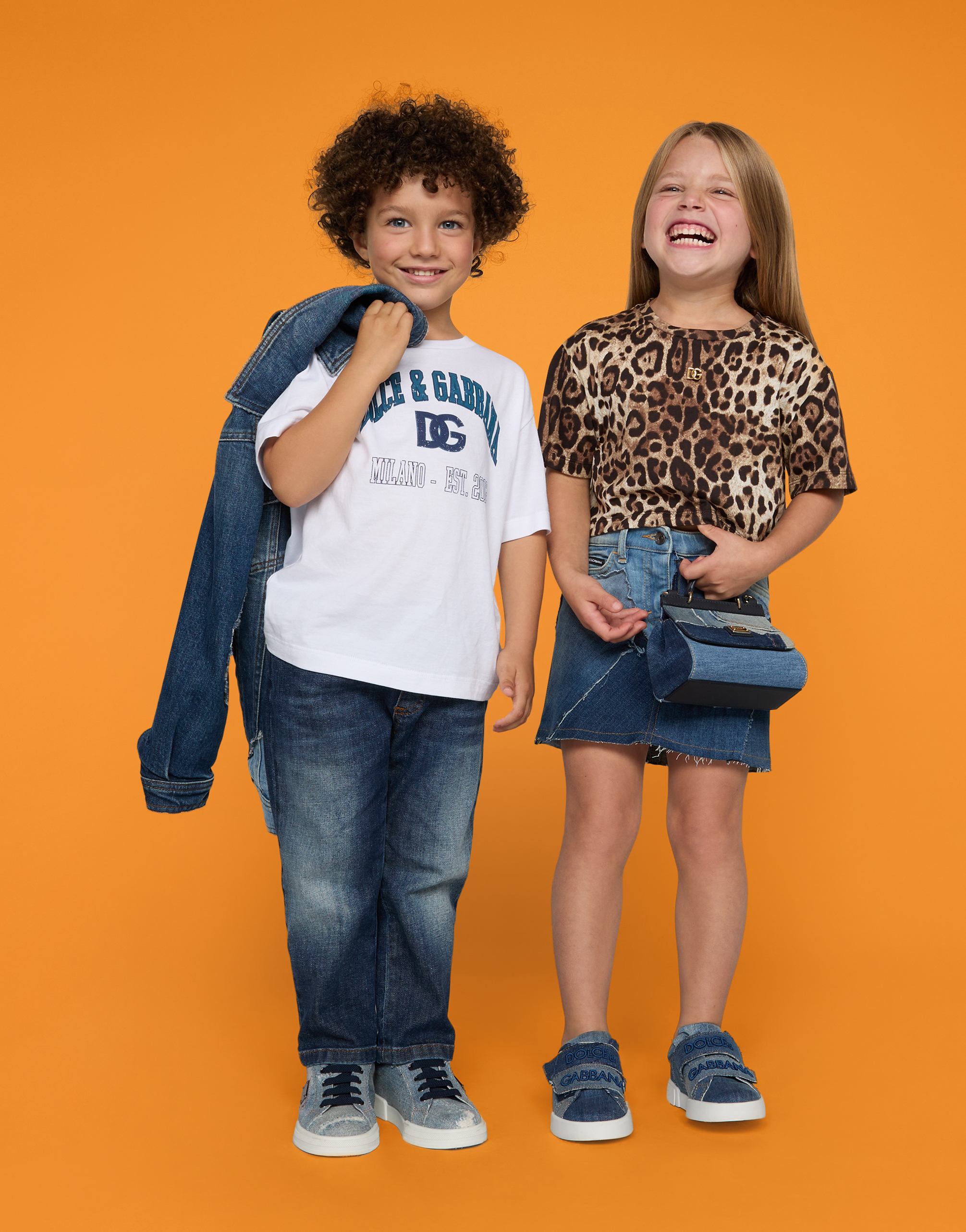 DOLCE & GABBANA JERSEY T-SHIRT WITH DG LOGO PRINT