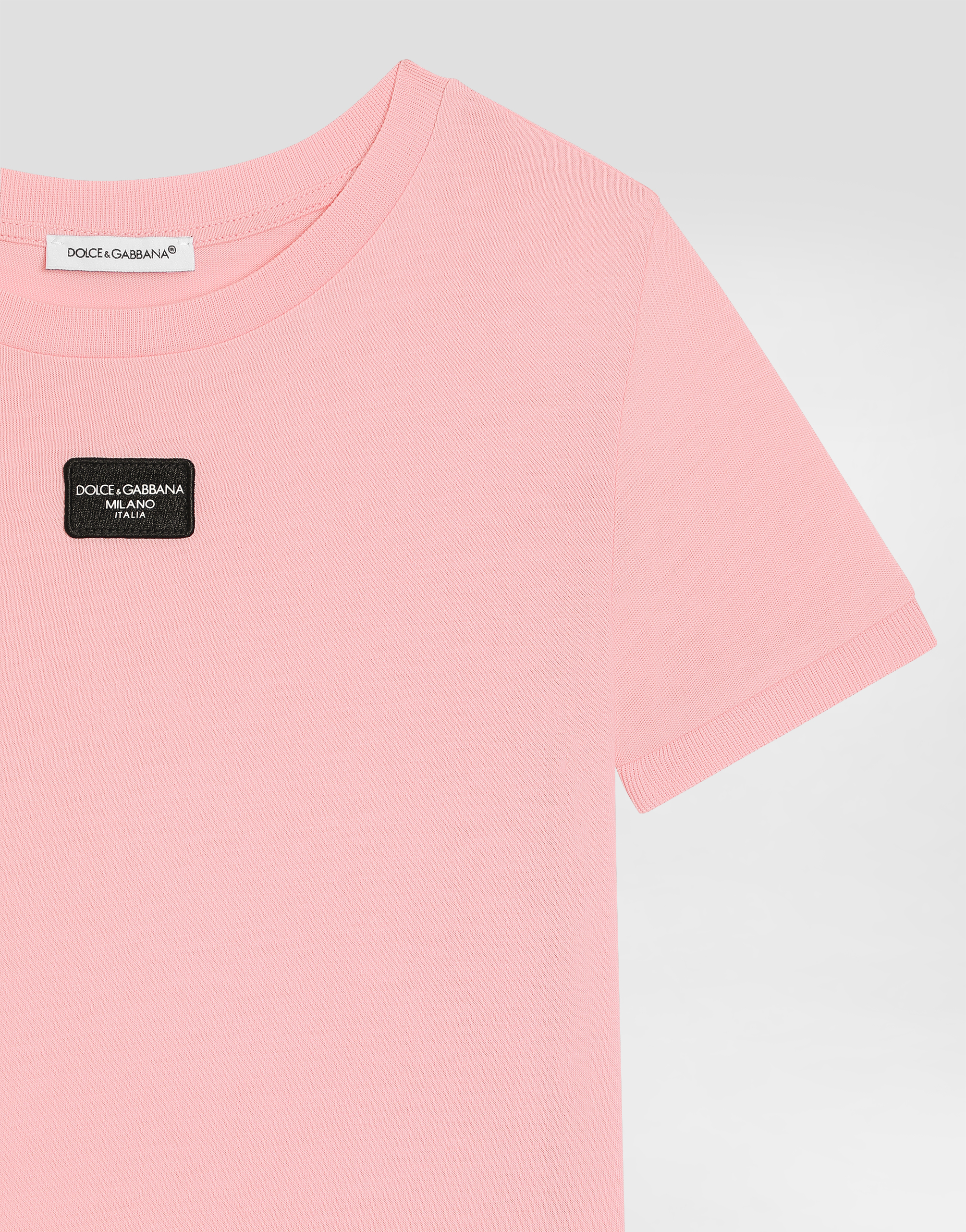 Dolce & Gabbana Jersey T-shirt With Logo Tag