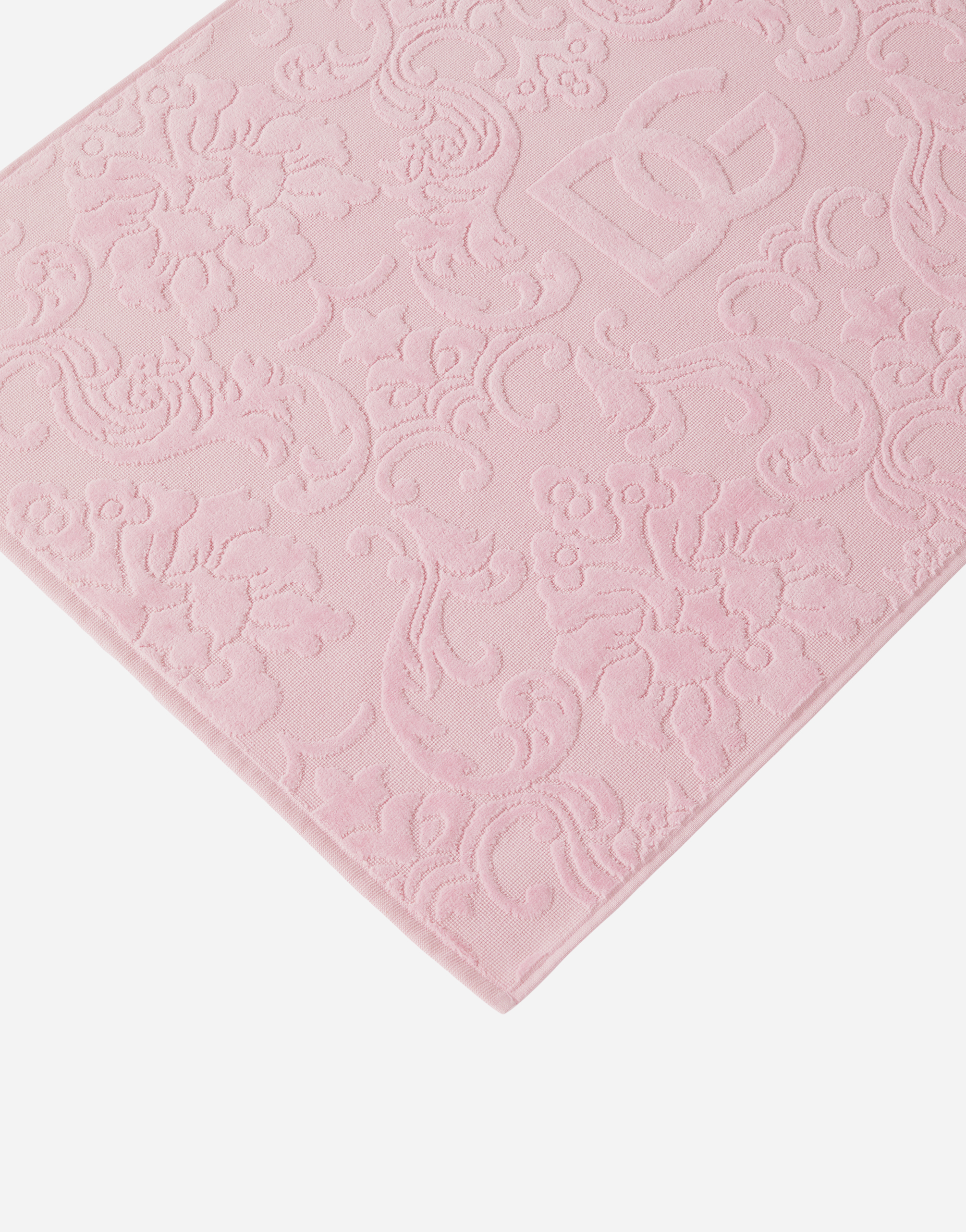 Dolce & Gabbana Terry Cotton Bath Mat In Multicolor