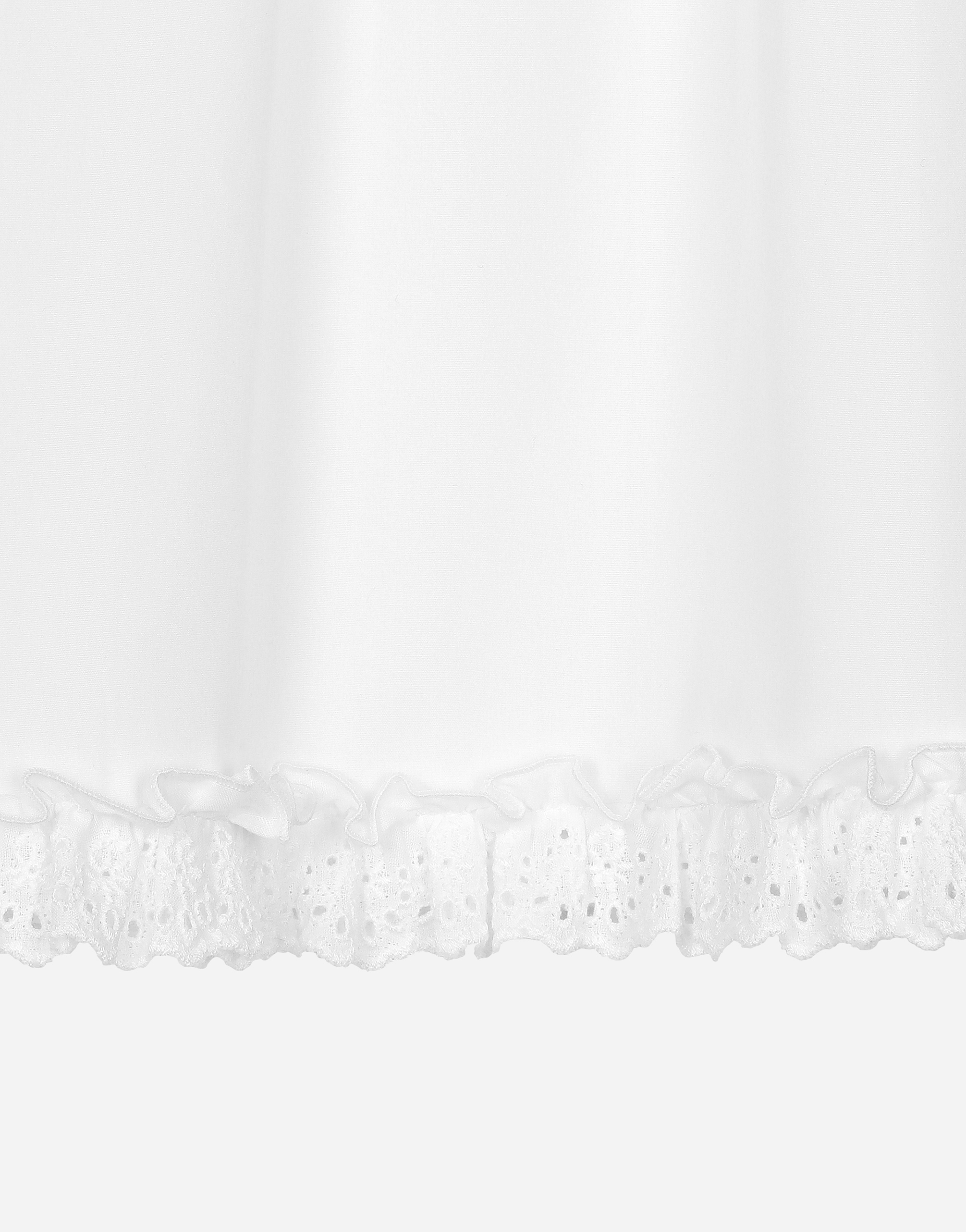 Poplin and broderie anglaise dress