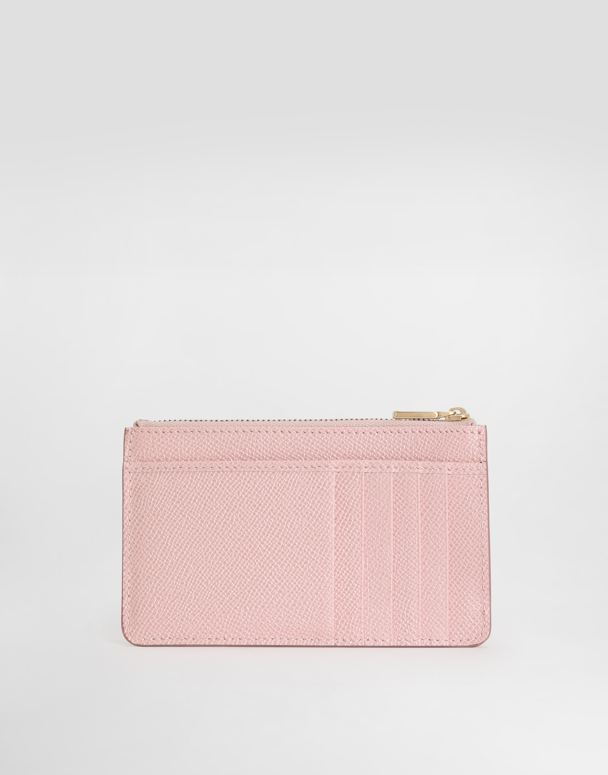  Dolce & Gabbana Dolce & Gabbana Dauphine Calfskin Card Holder - Woman Wallets And Small Leather Goods Pink Leather Onesize 