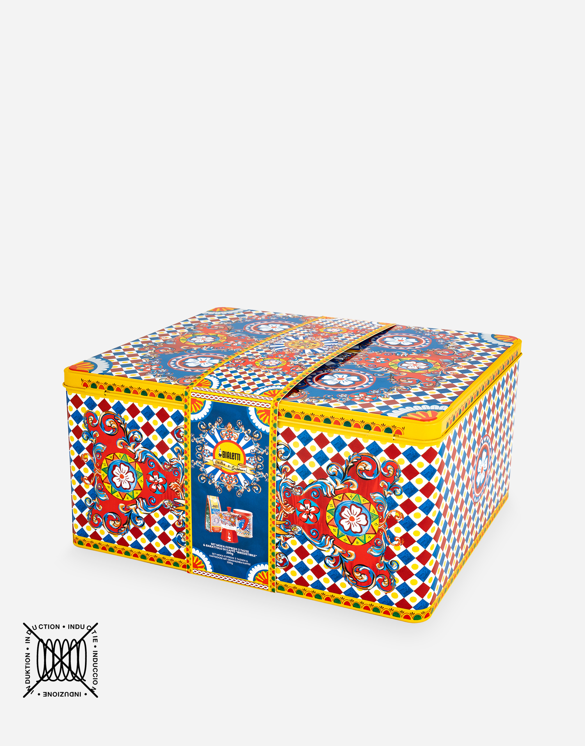 Shop Dolce & Gabbana Box Moka Medium + Caffé Perfetto Bialetti Dolce&gabbana In Multicolor