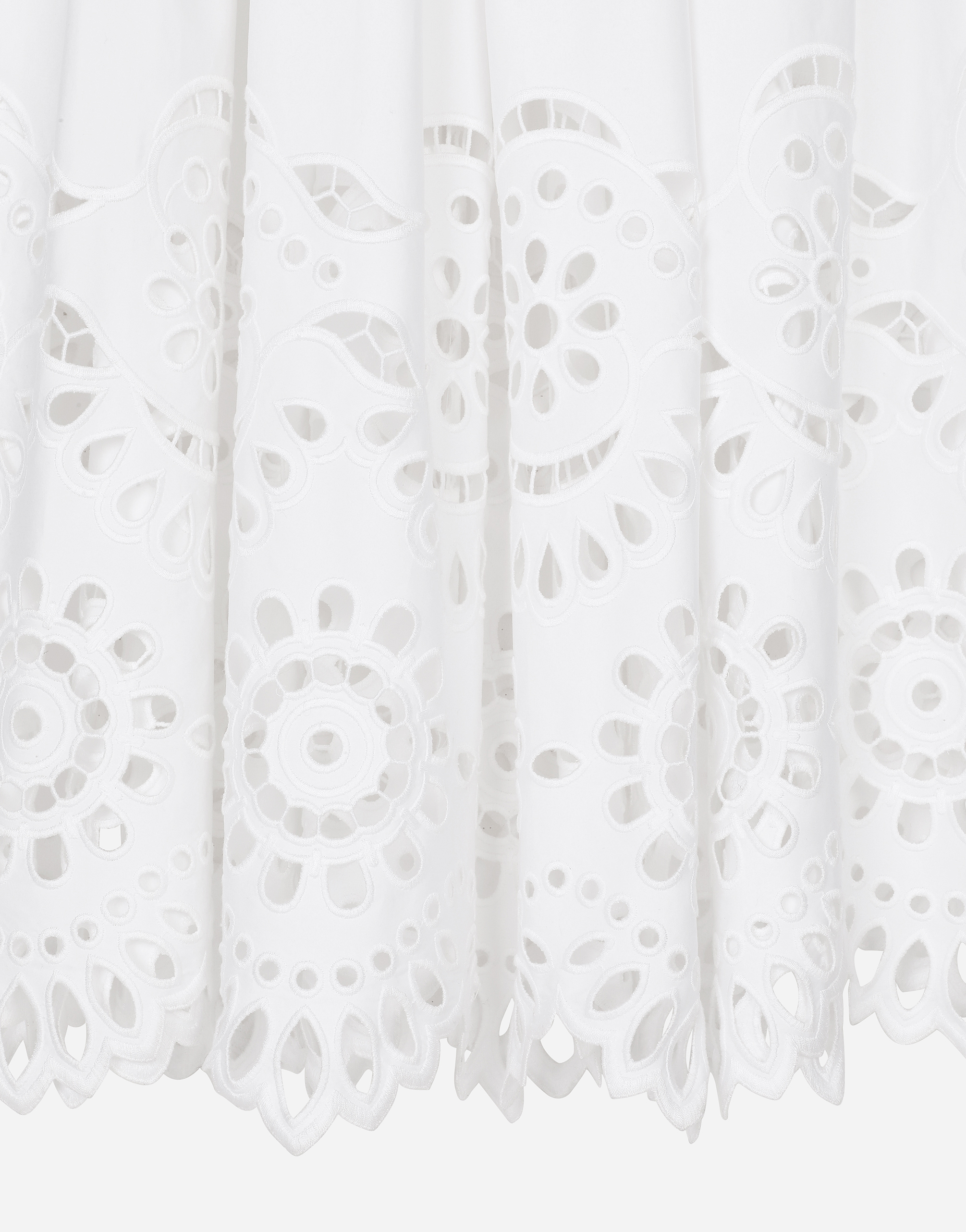 Dolce & Gabbana Long Circle Skirt With Cut-out In ホワイト