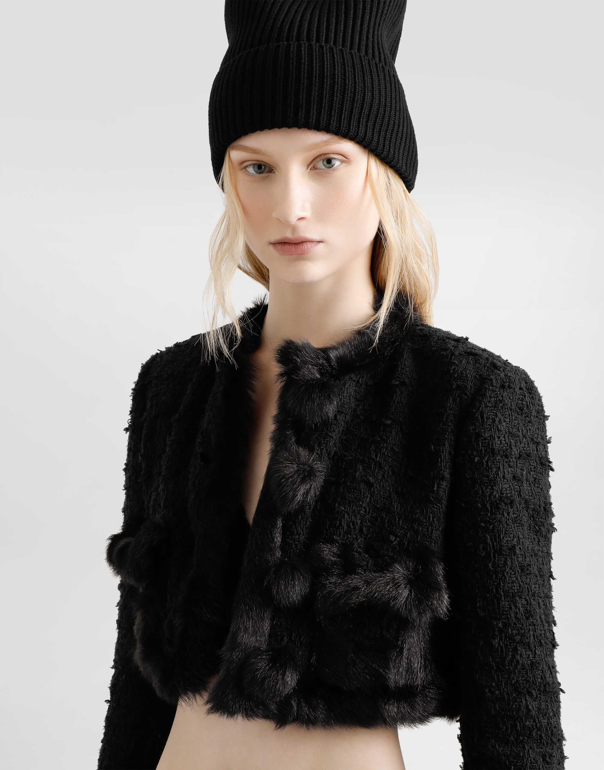 Dolce & Gabbana Single-breasted Mat Jacket In Black