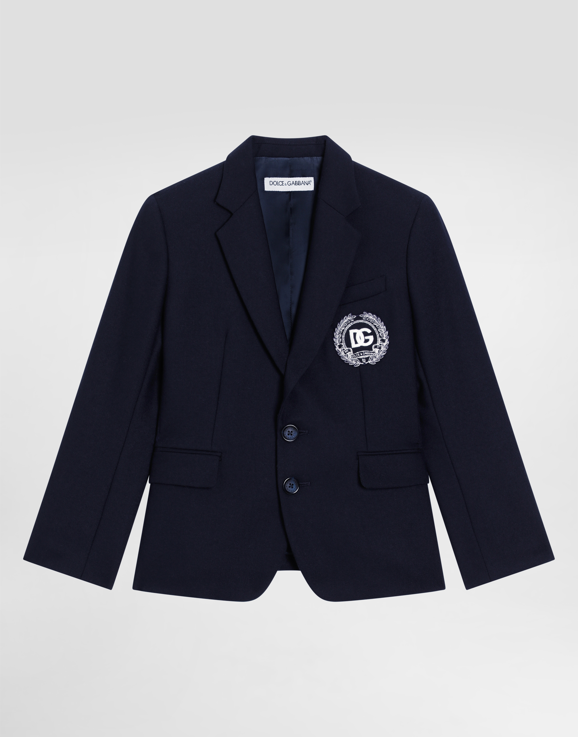 Single-breasted jacket wool