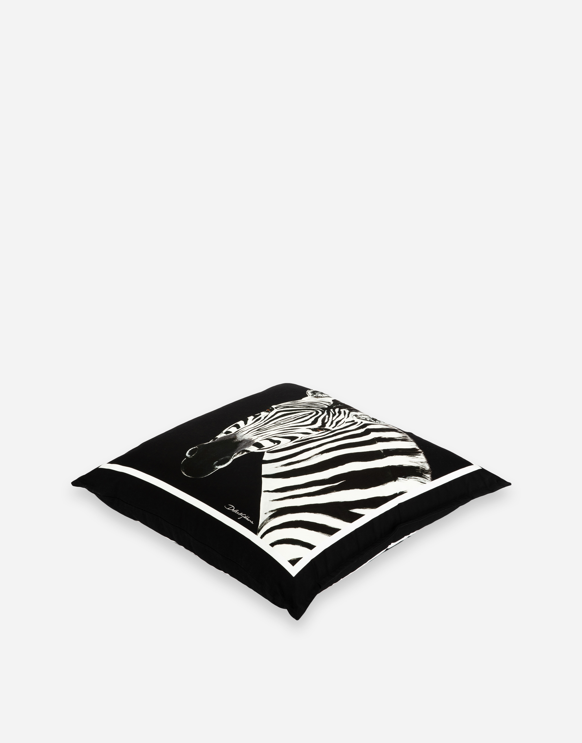 Dolce & Gabbana Canvas Cushion Medium Multicolor Unisex Onesize In Multicolor