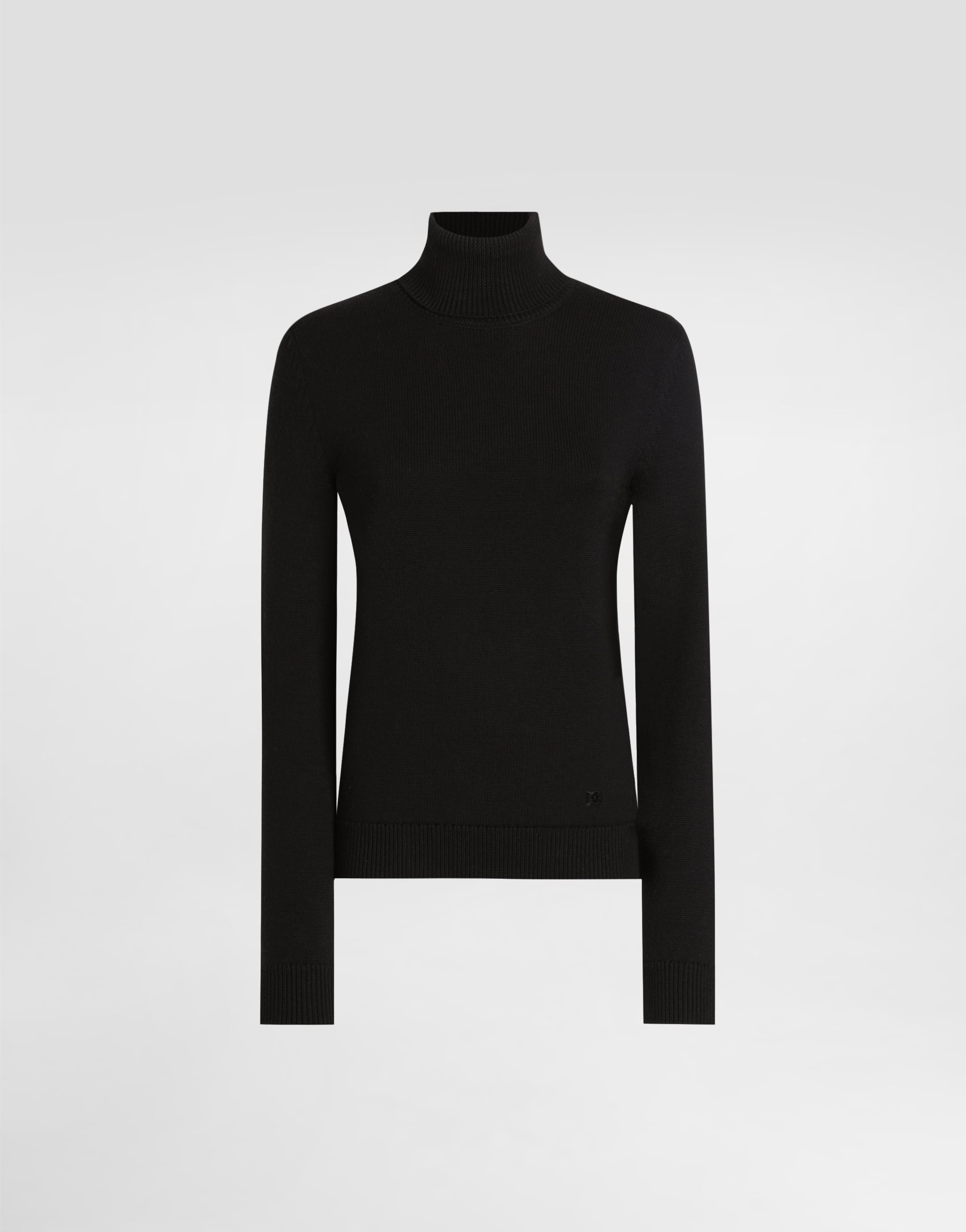 Dolce & Gabbana Wool Turtleneck Pullover In Black