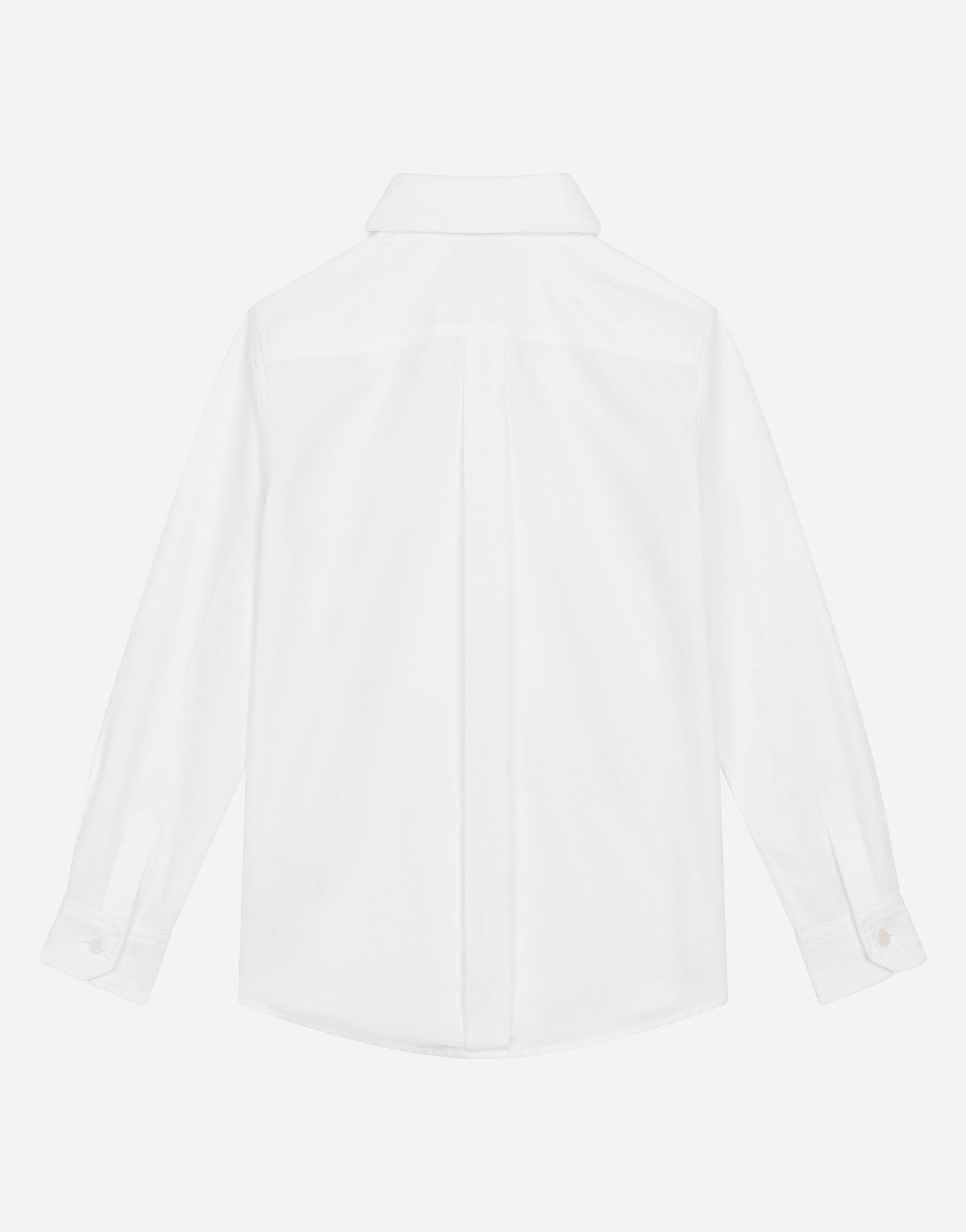 Poplin jacquard shirt with DG logo