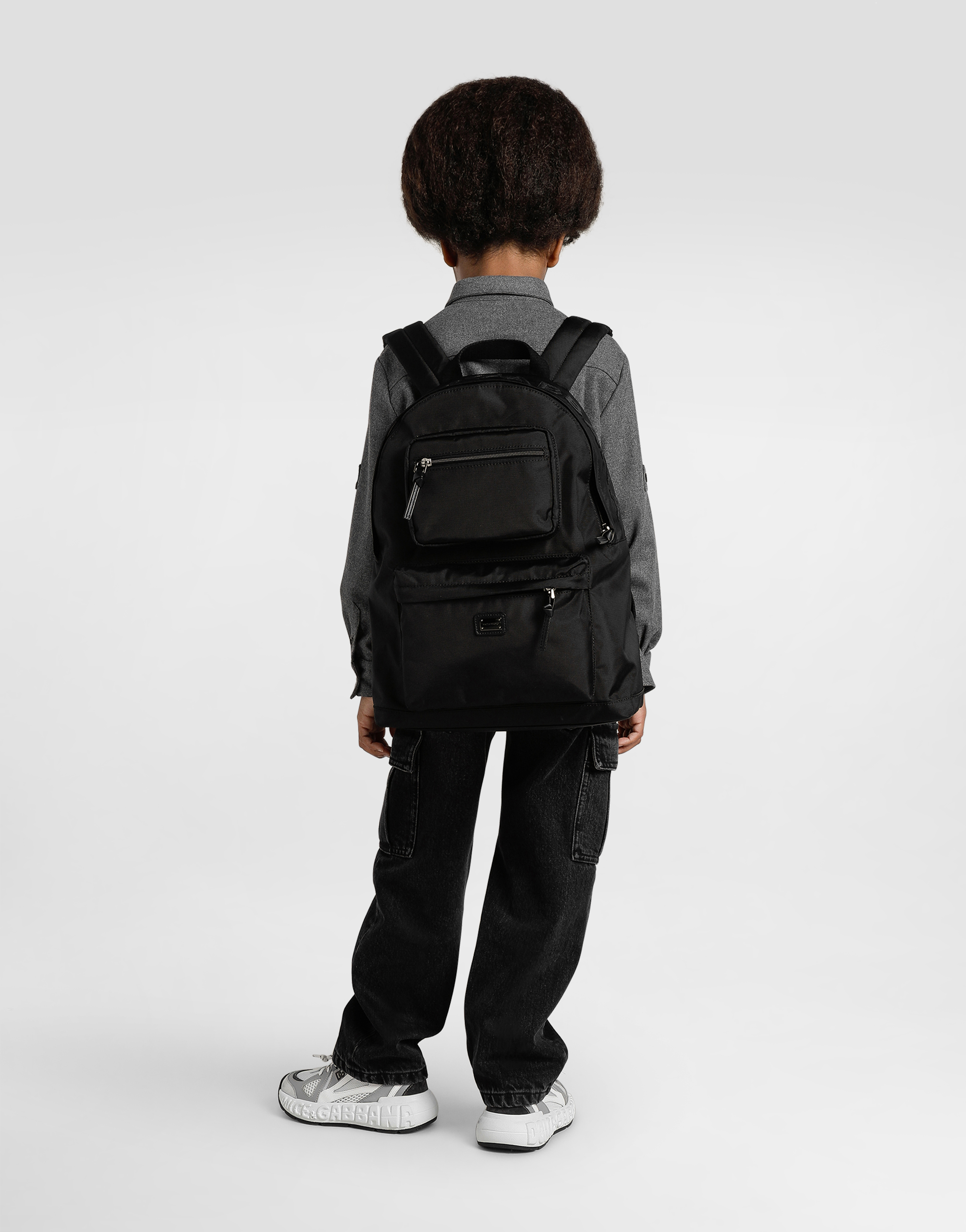 Denim cargo trousers
