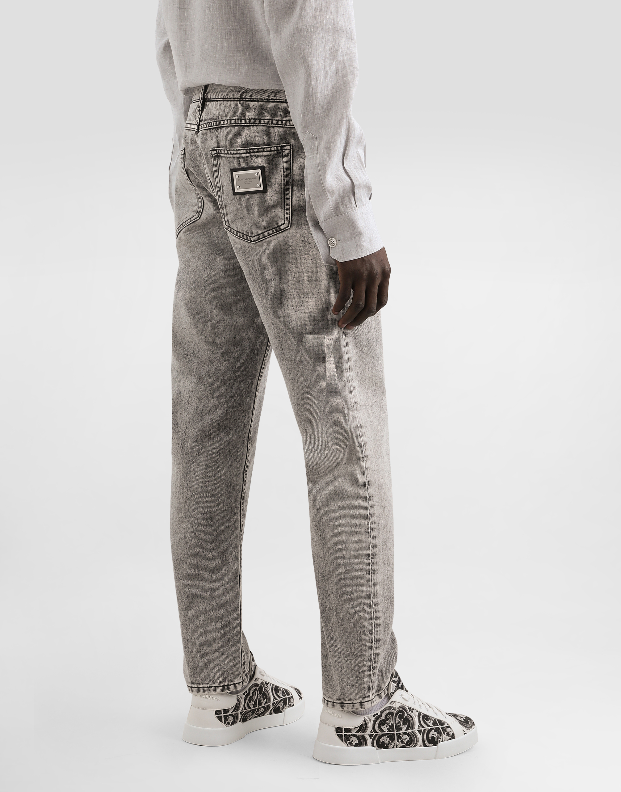 Regular cotton jeans
