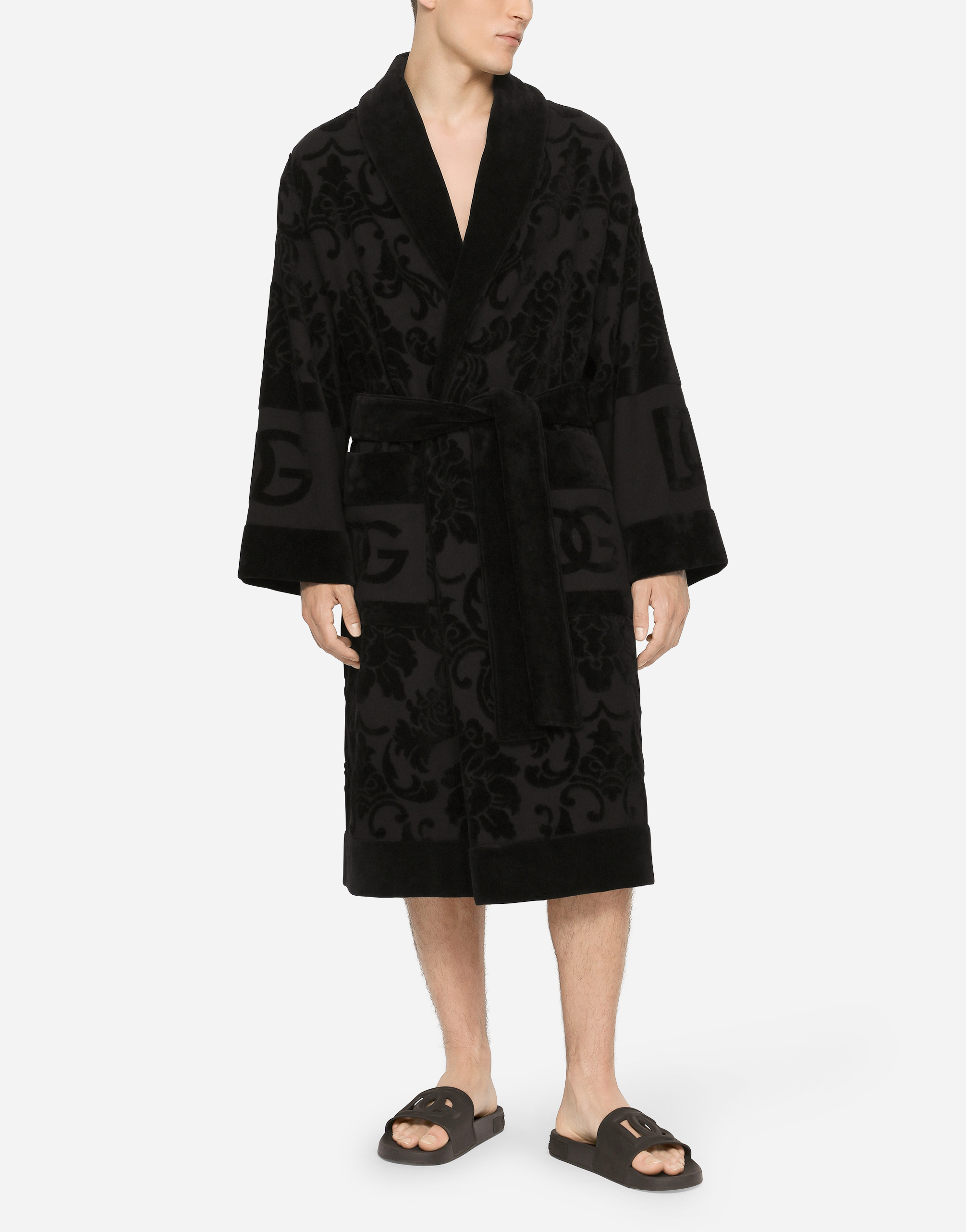 Bath Robe Terry Cotton Jacquard