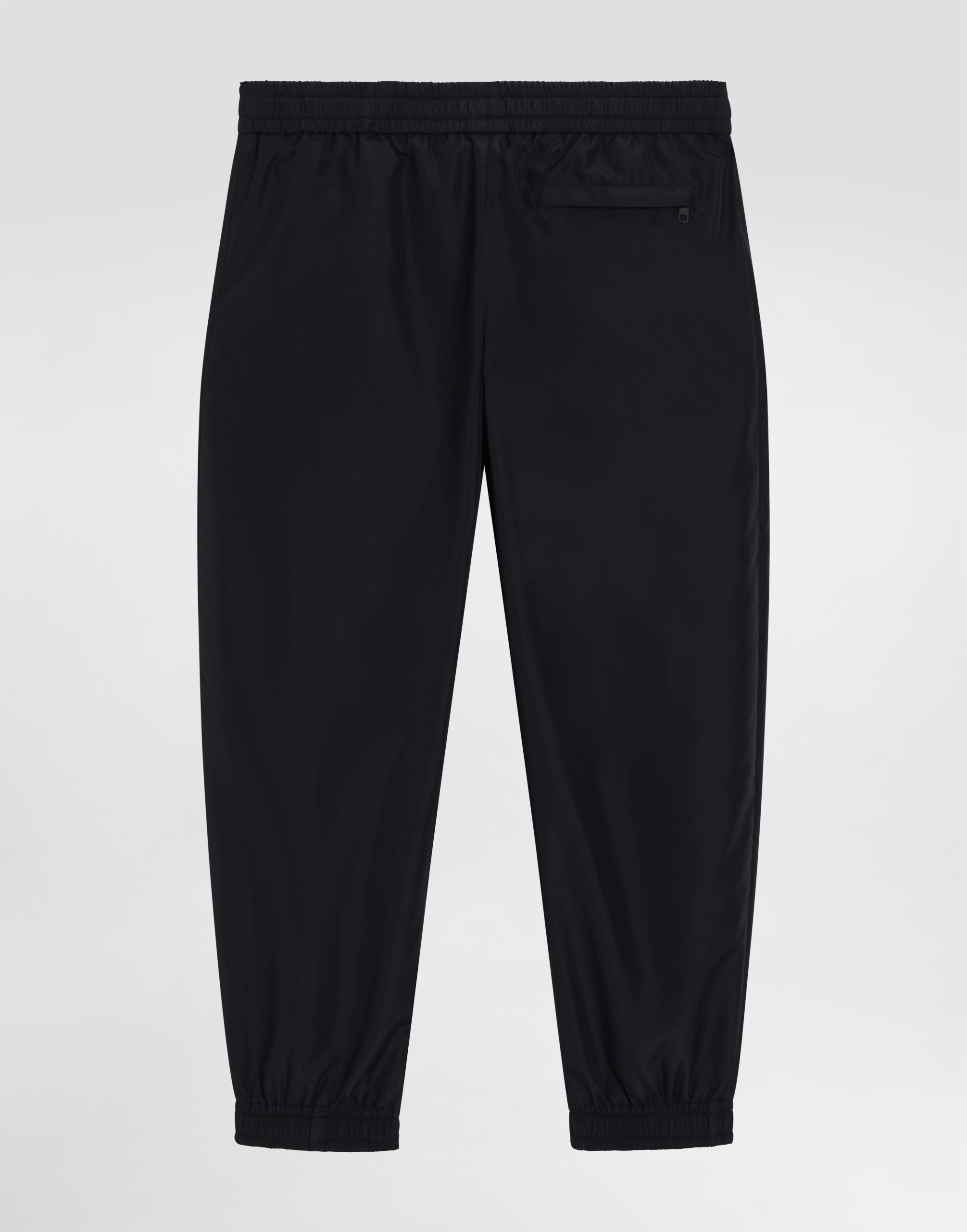 Dolce & Gabbana Nylon Jogging Pants With Branded Tag In Blue