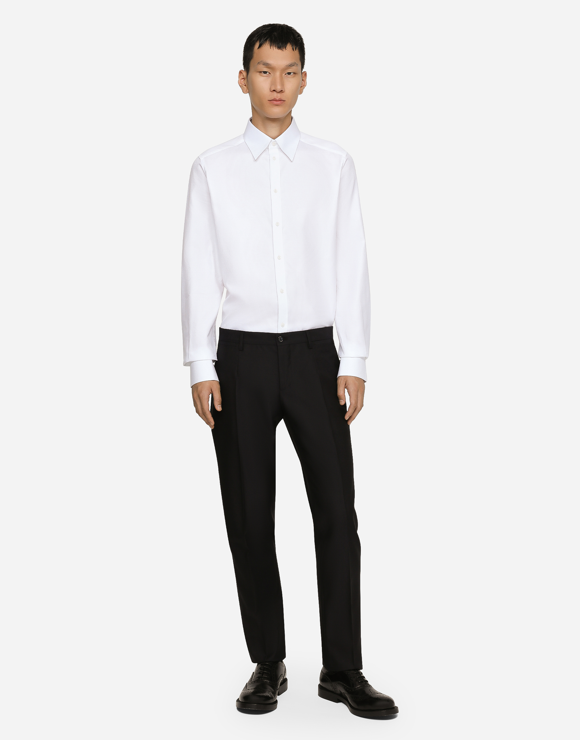 Dolce & Gabbana Dolce&gabbana Classic White Poplin Shirt In ホワイト